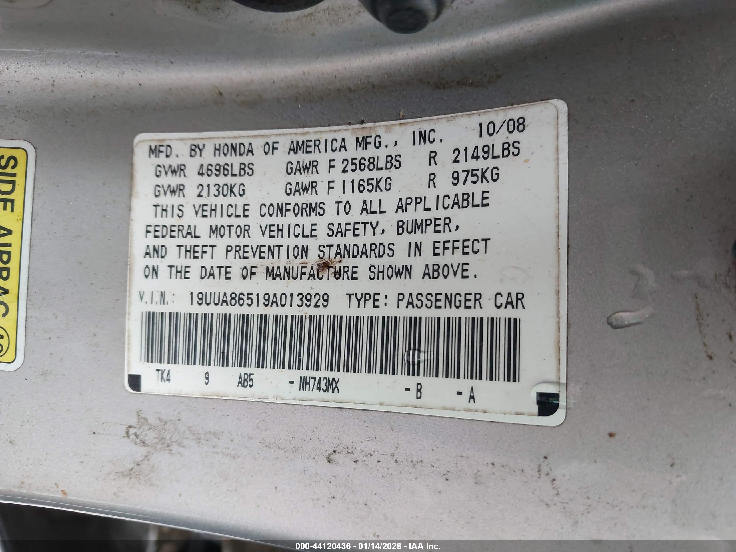 ACURA TL image 9