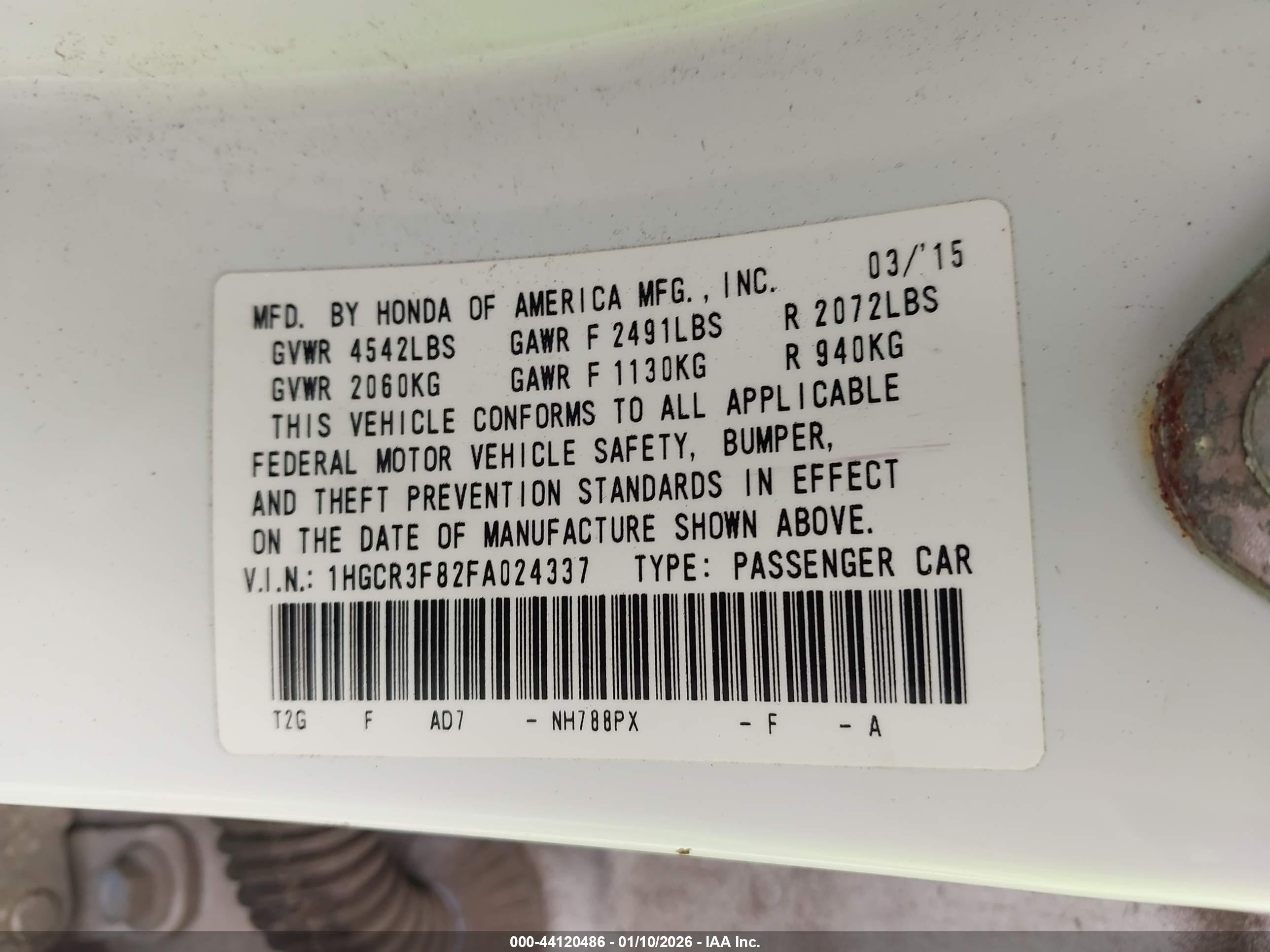 HONDA ACCORD image 9