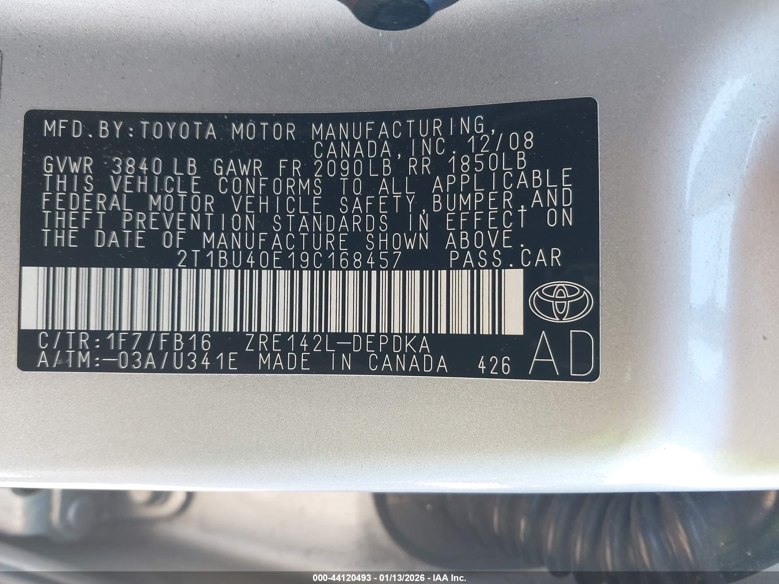 TOYOTA COROLLA image 9