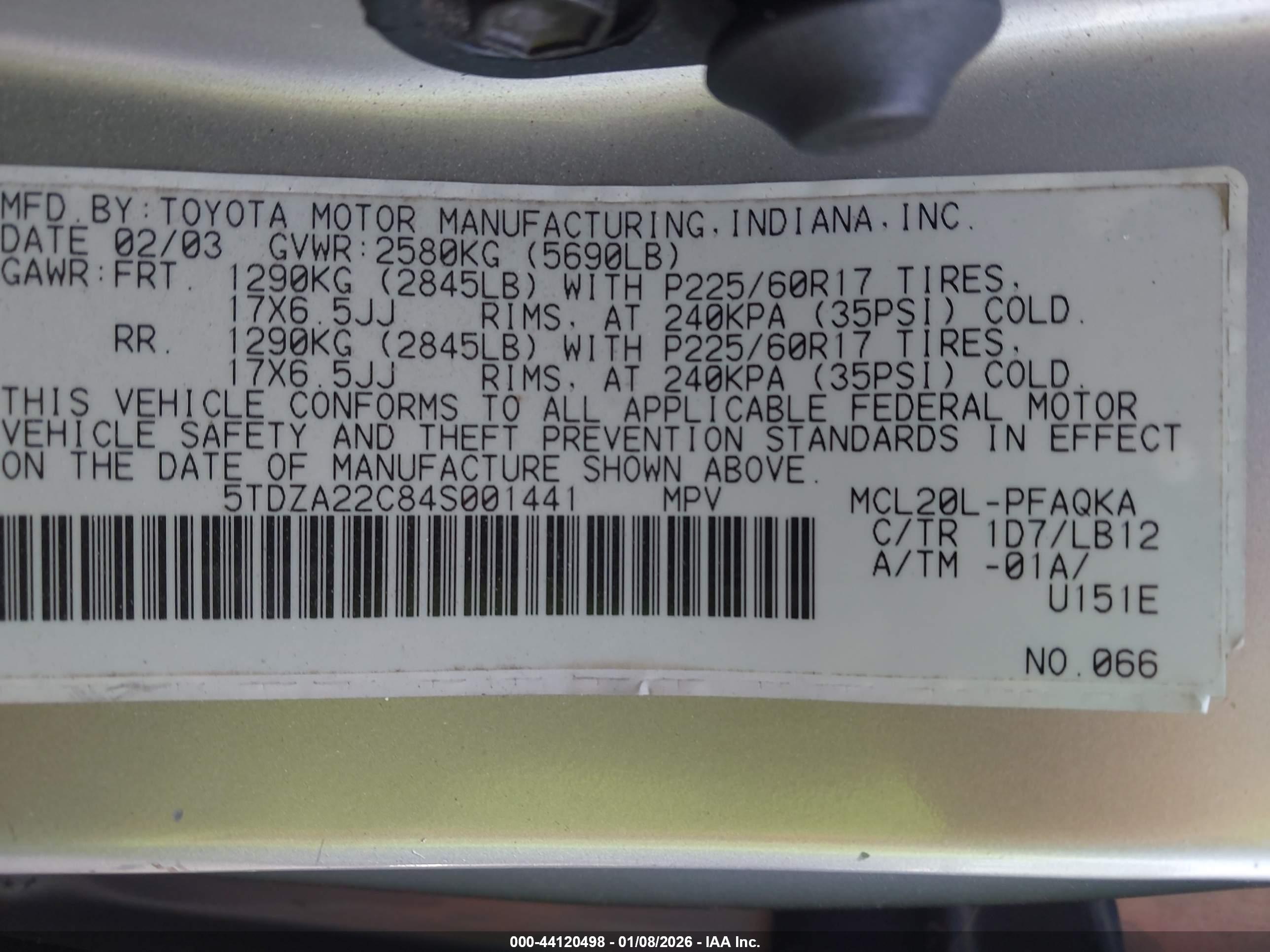 TOYOTA SIENNA image 9