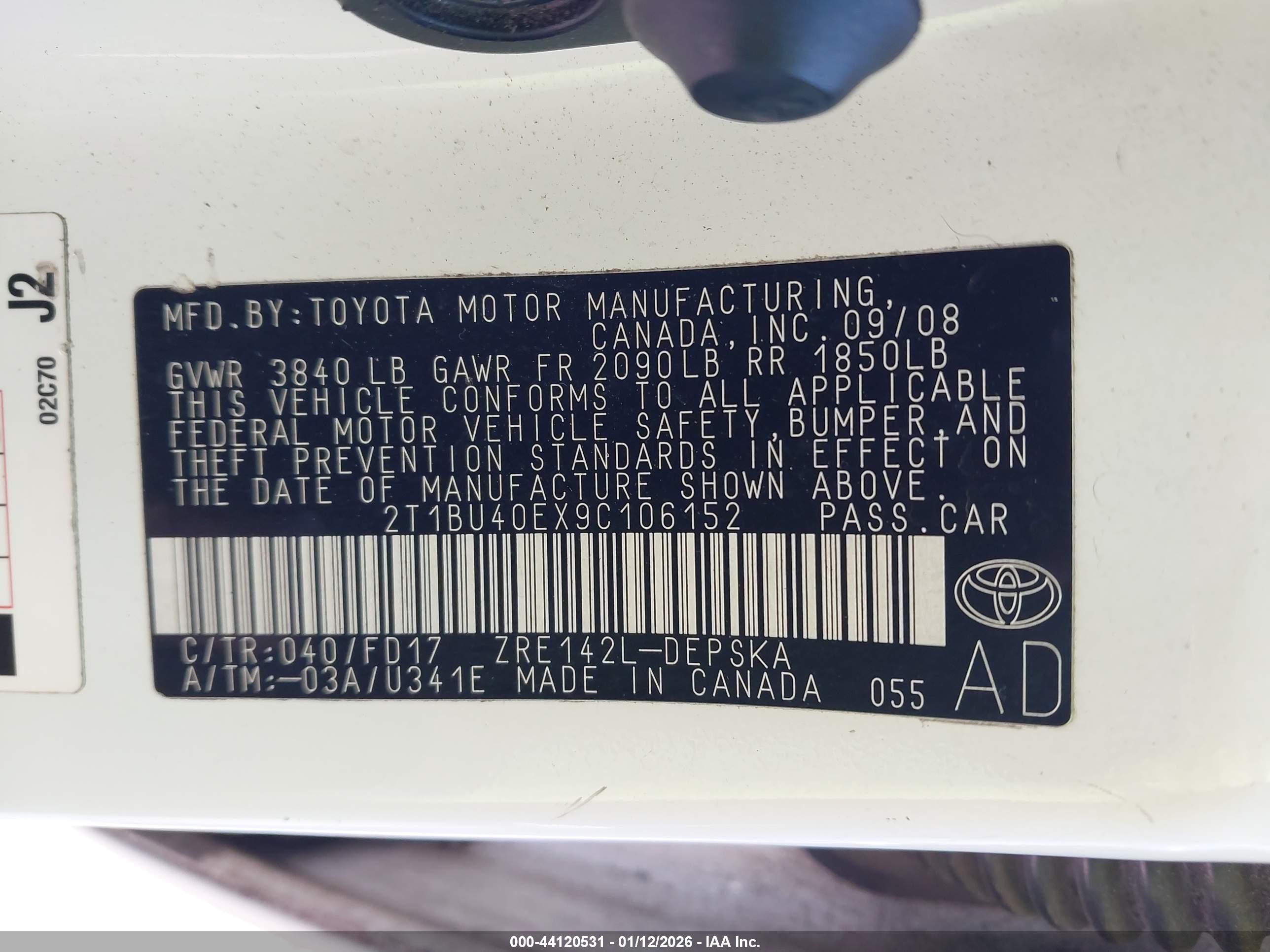 TOYOTA COROLLA image 9
