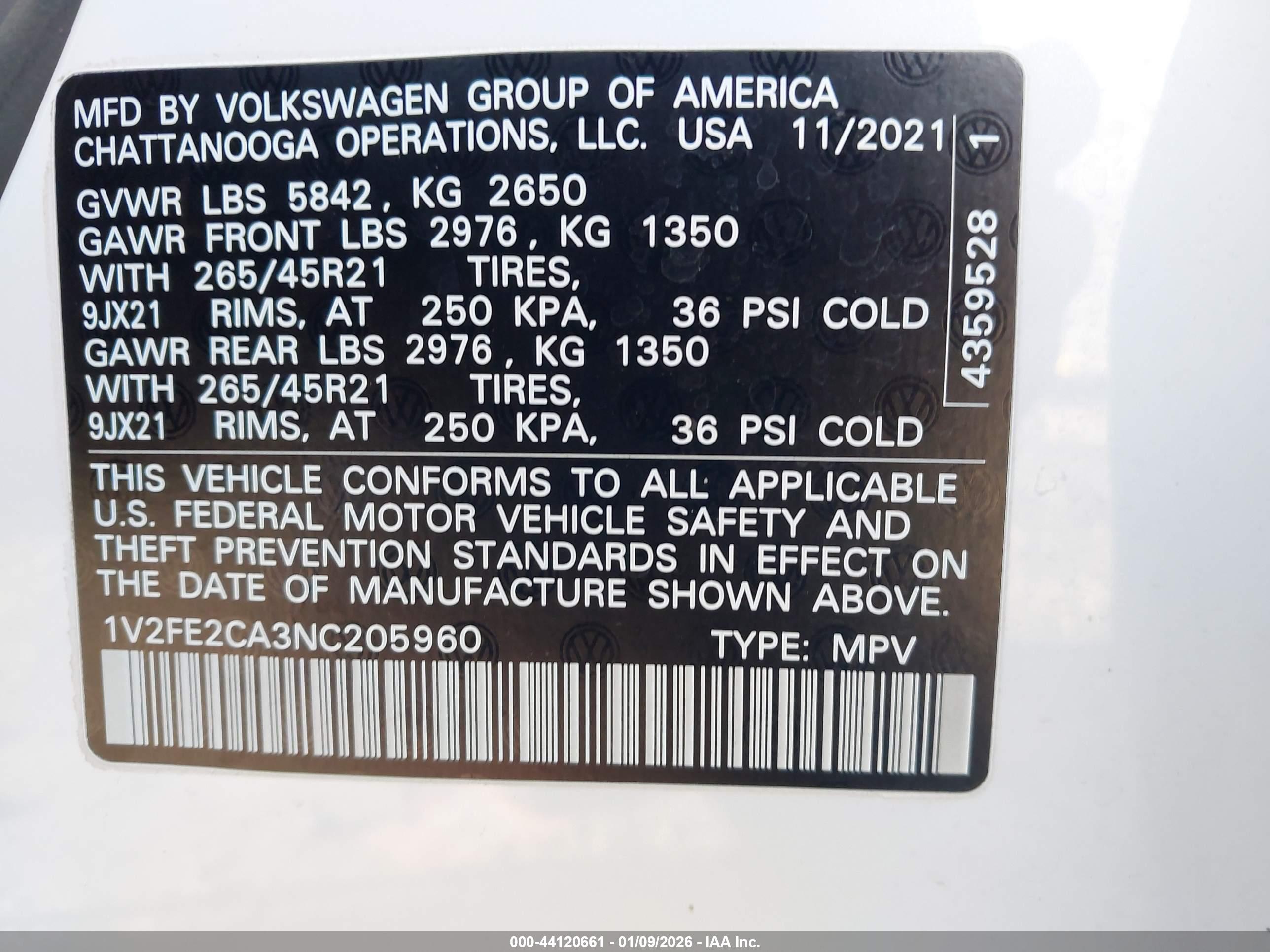 VOLKSWAGEN ATLAS image 9