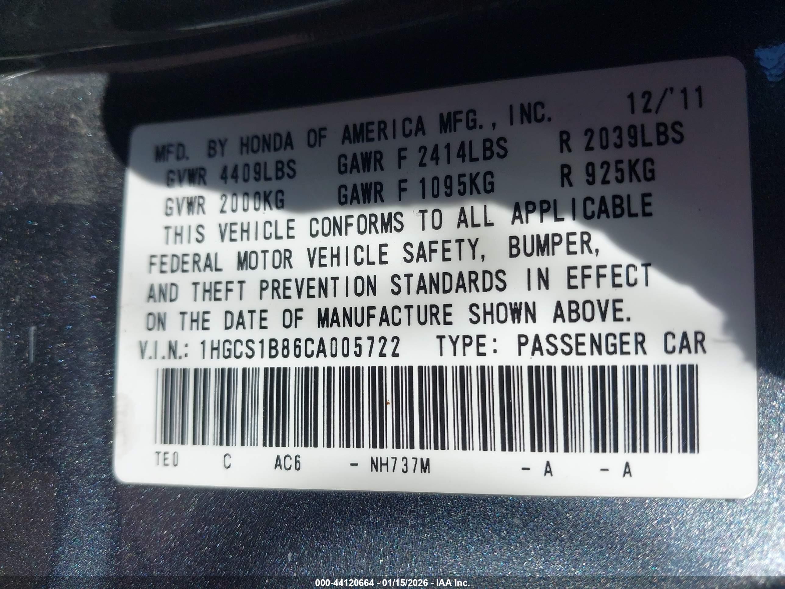 HONDA ACCORD image 9