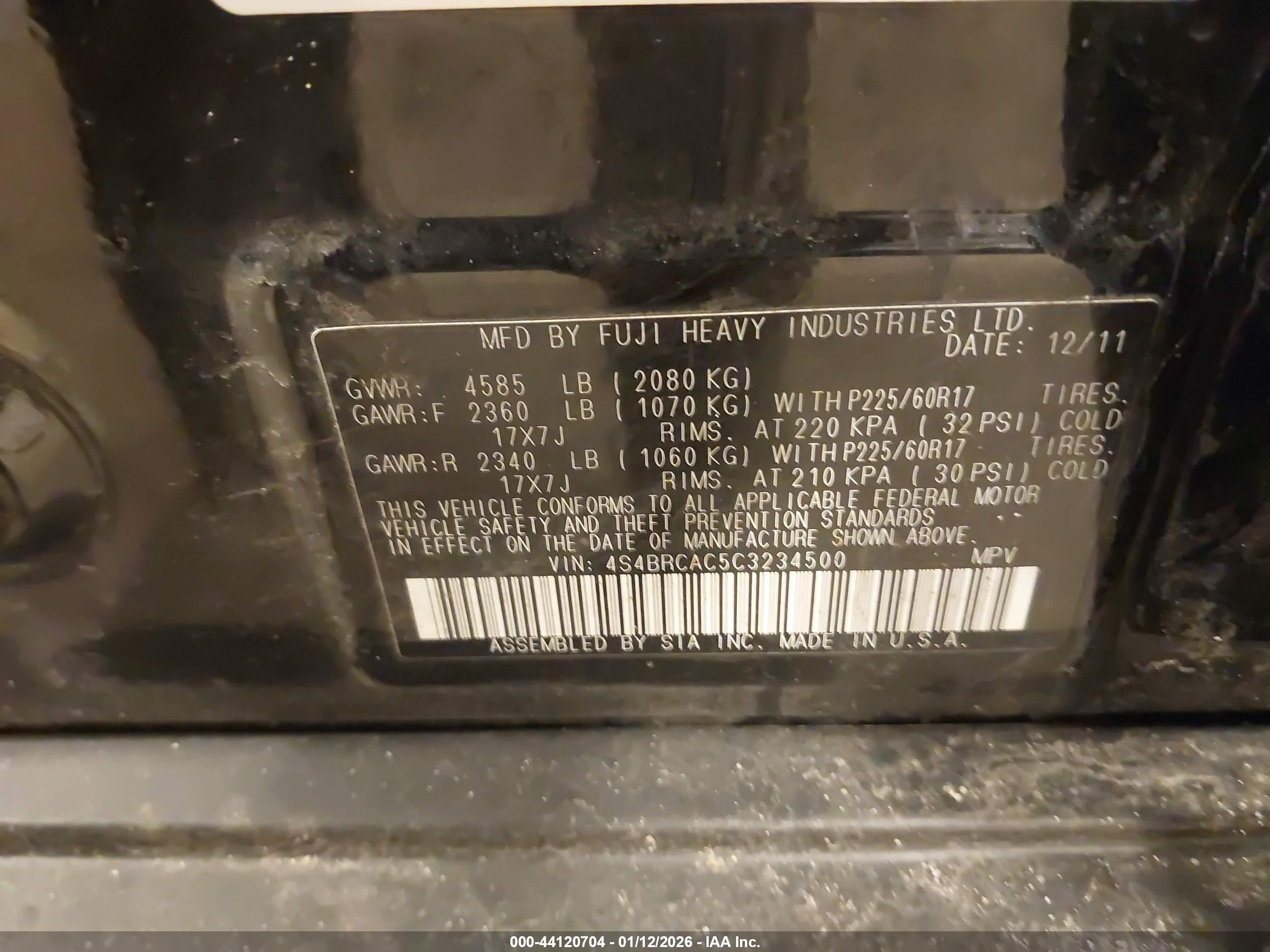 SUBARU OUTBACK image 9
