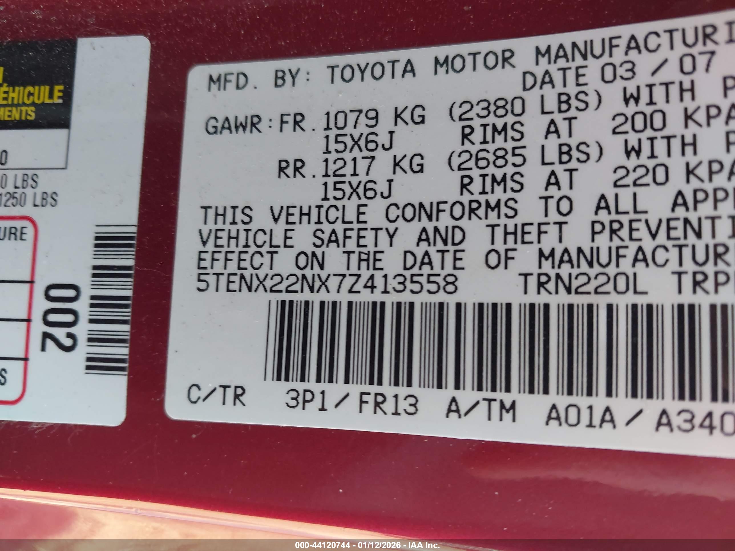 TOYOTA TACOMA image 9