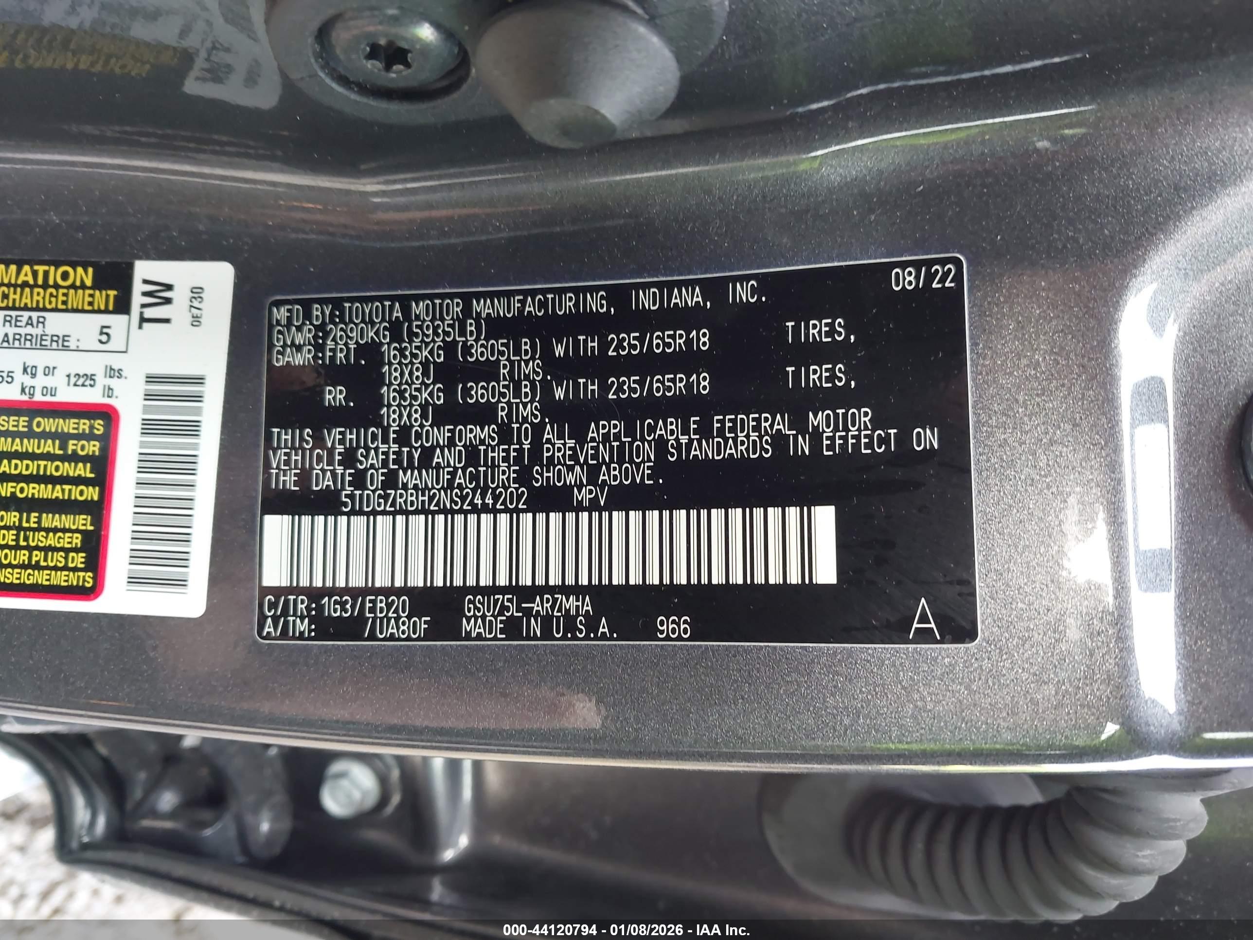TOYOTA HIGHLANDER image 9