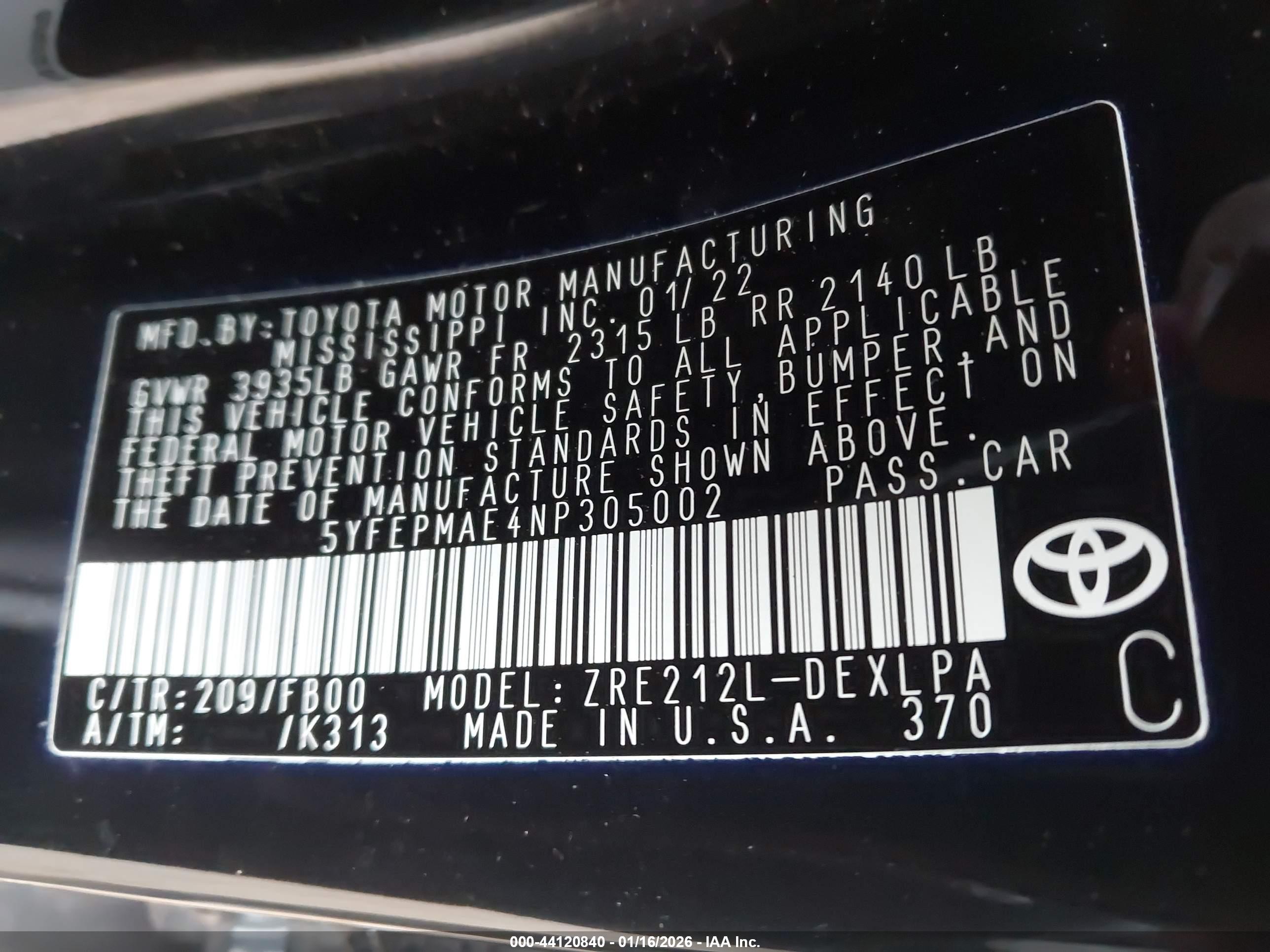 TOYOTA COROLLA image 9