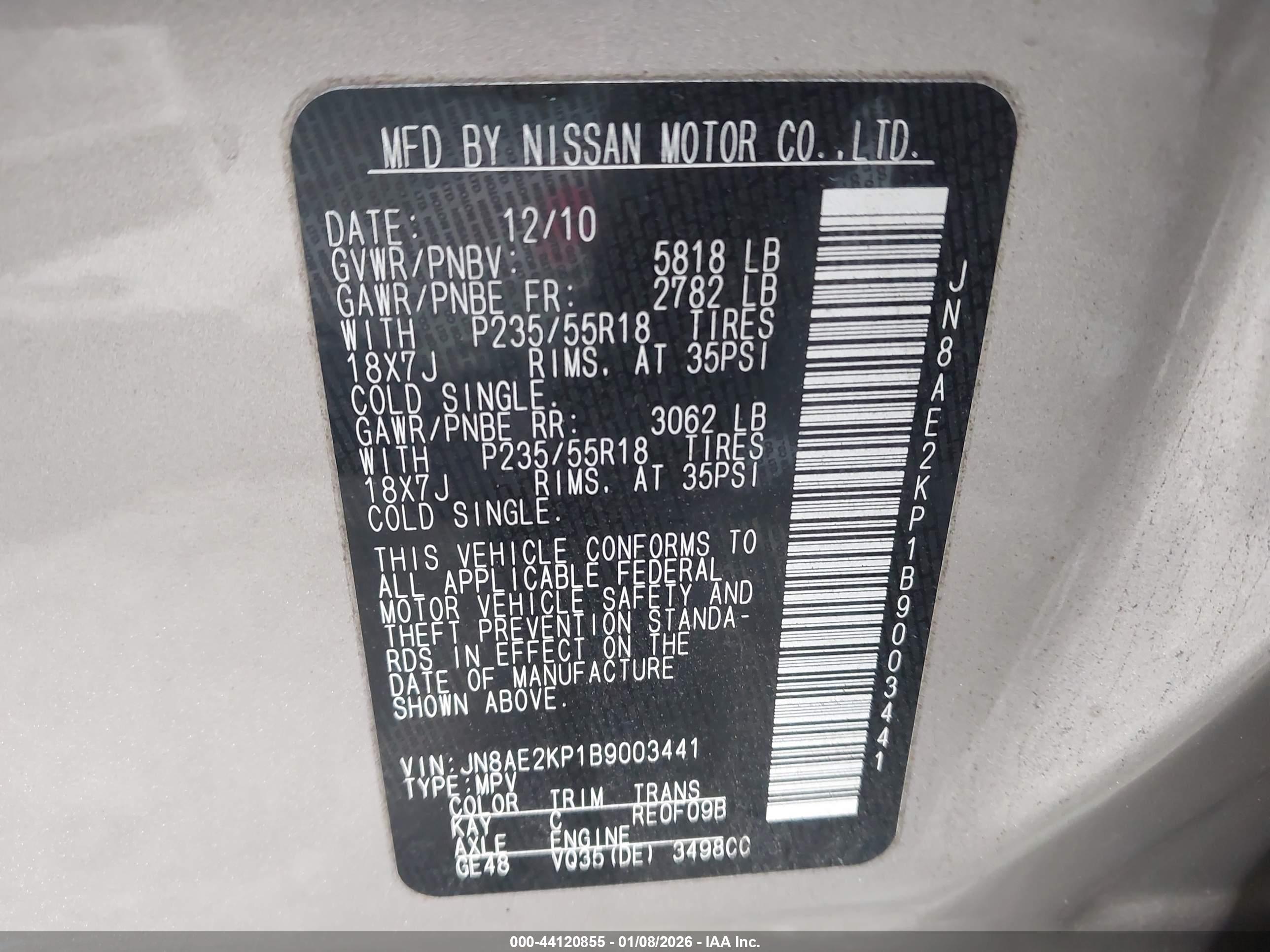 NISSAN QUEST image 9