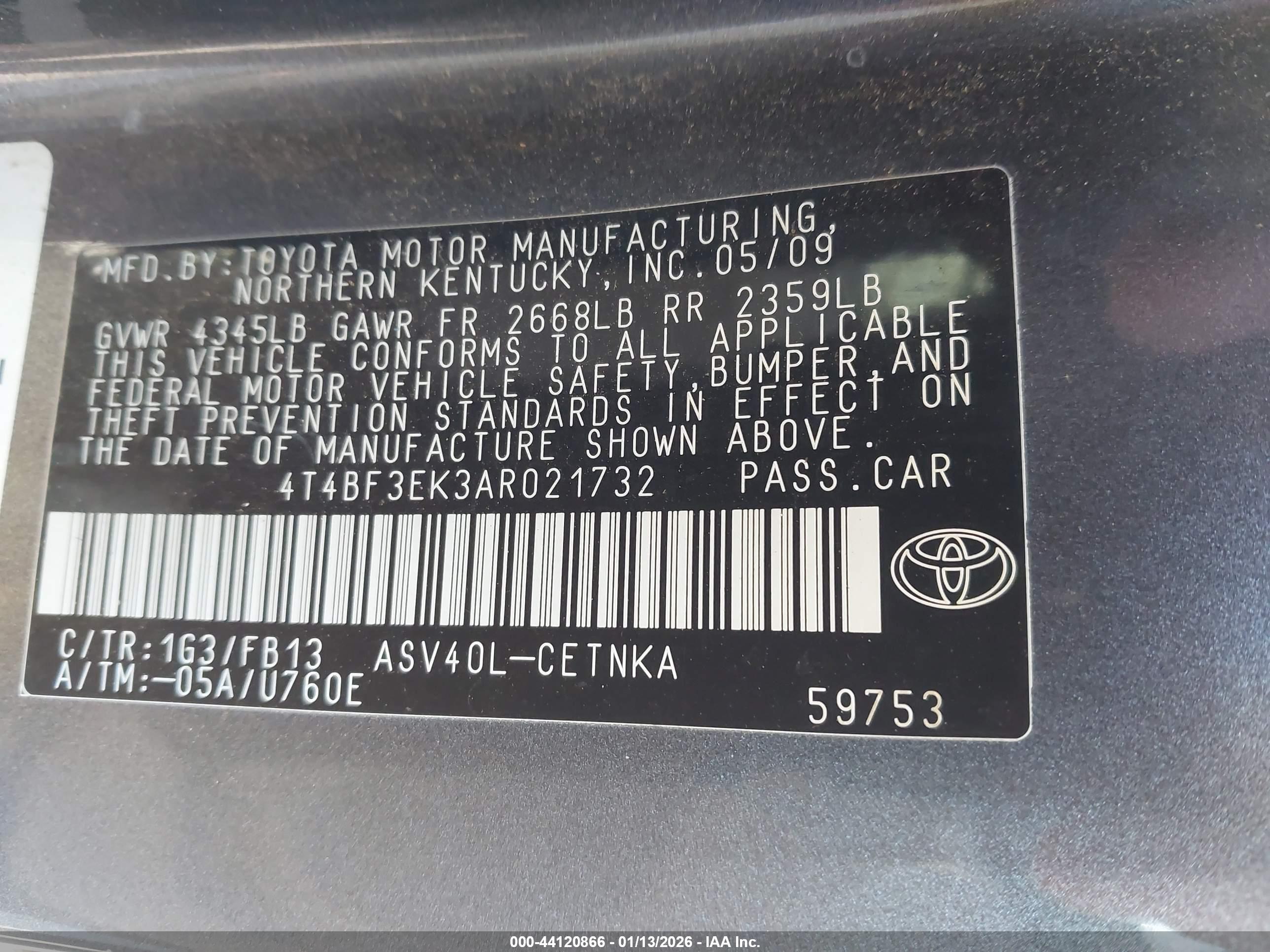 TOYOTA CAMRY image 9
