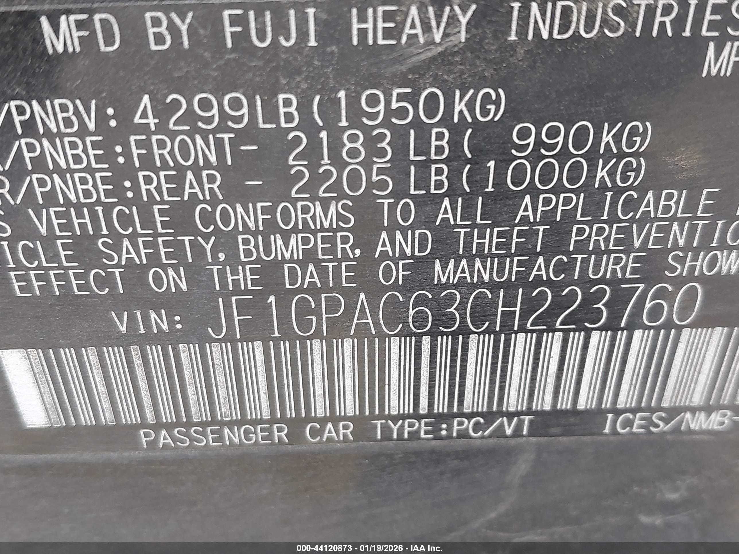 SUBARU IMPREZA image 9