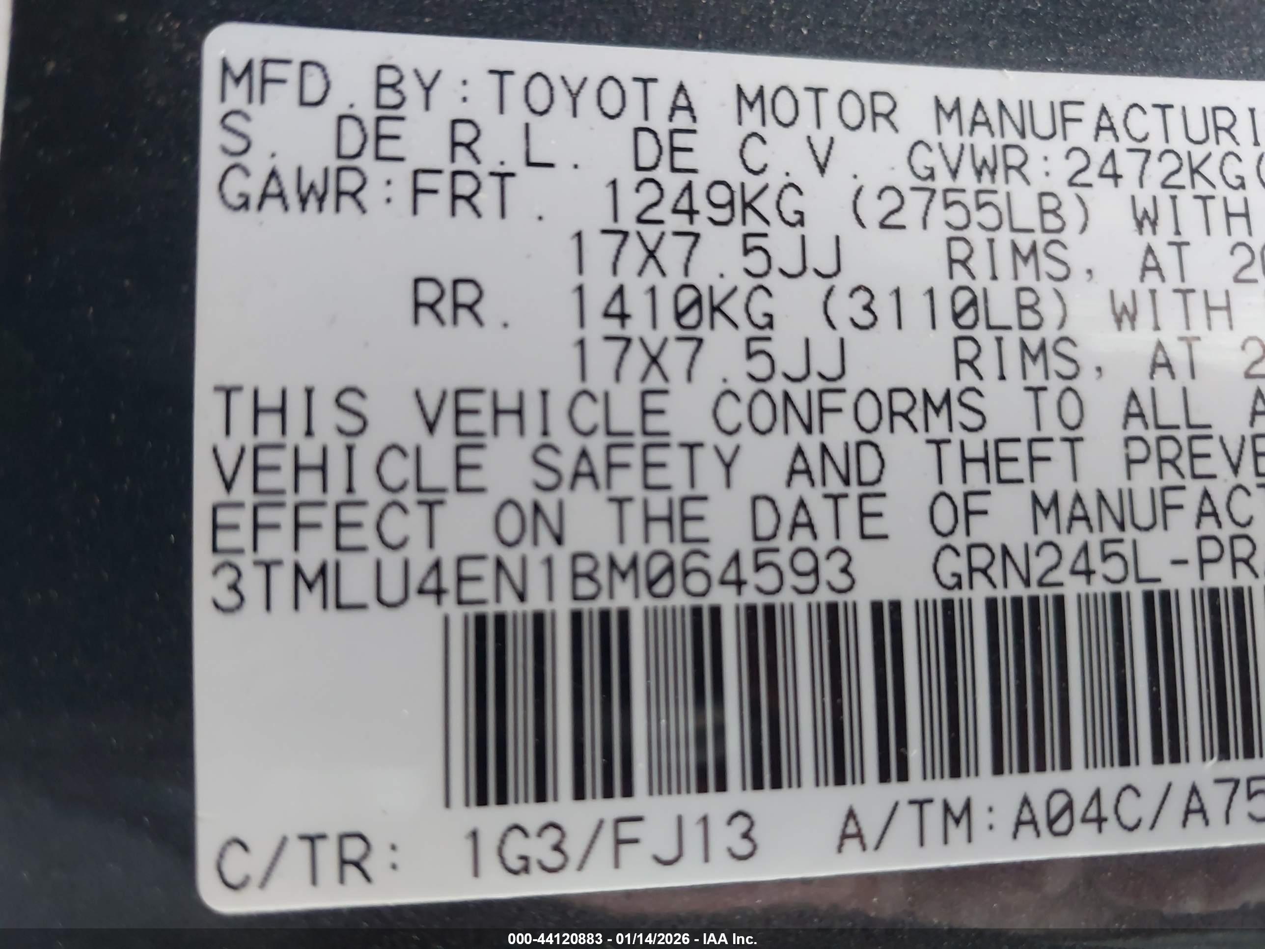 TOYOTA TACOMA image 9