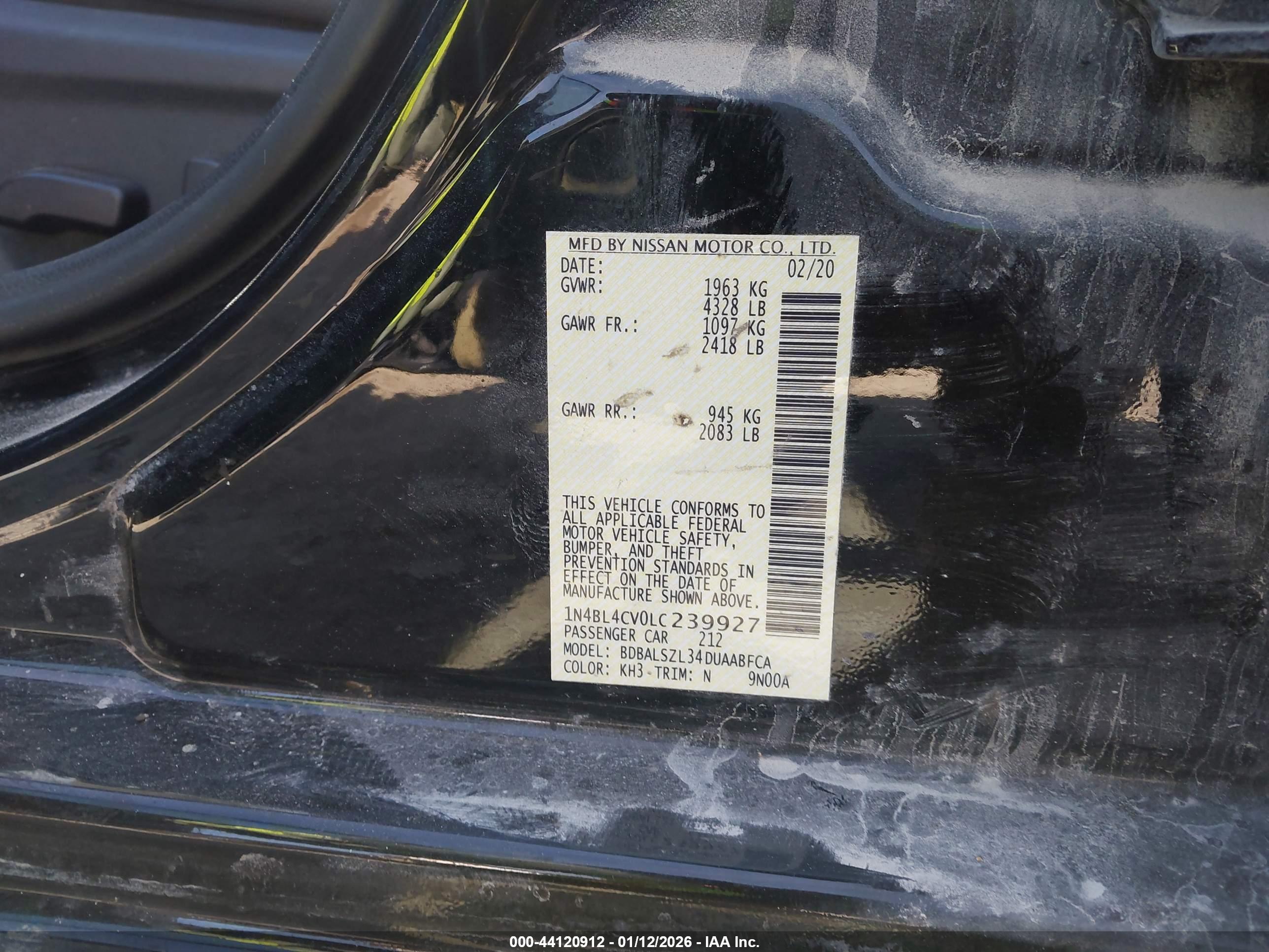 NISSAN ALTIMA image 9