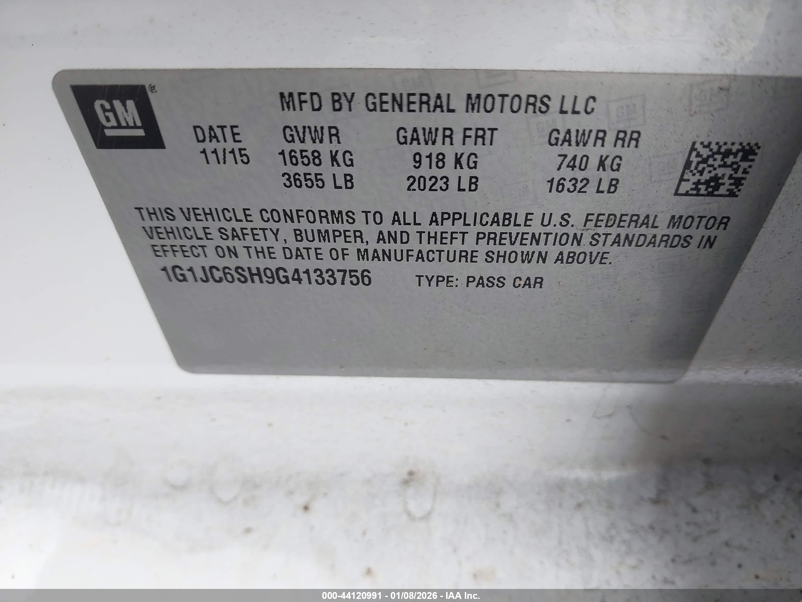 CHEVROLET SONIC image 9
