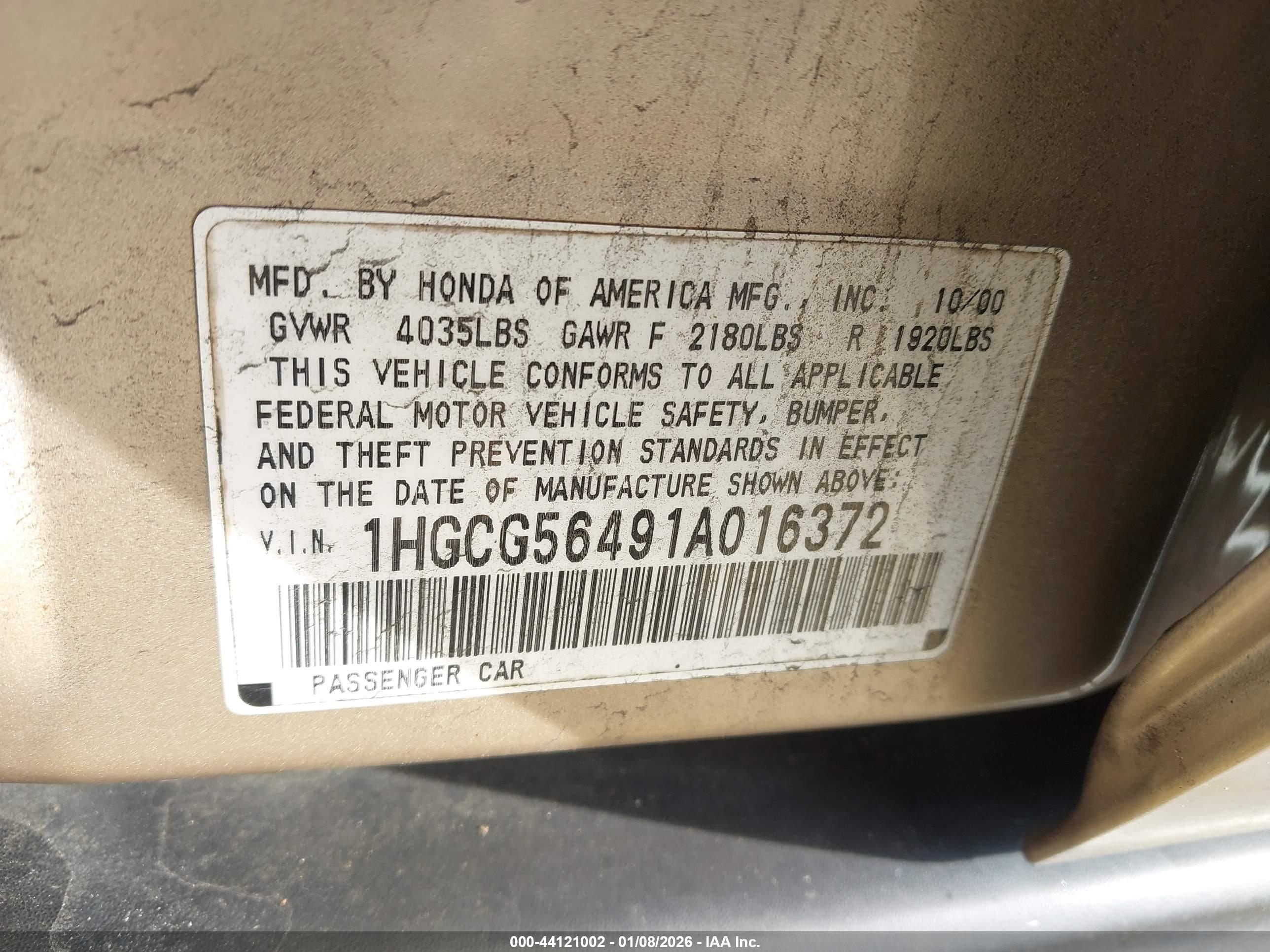 HONDA ACCORD image 9