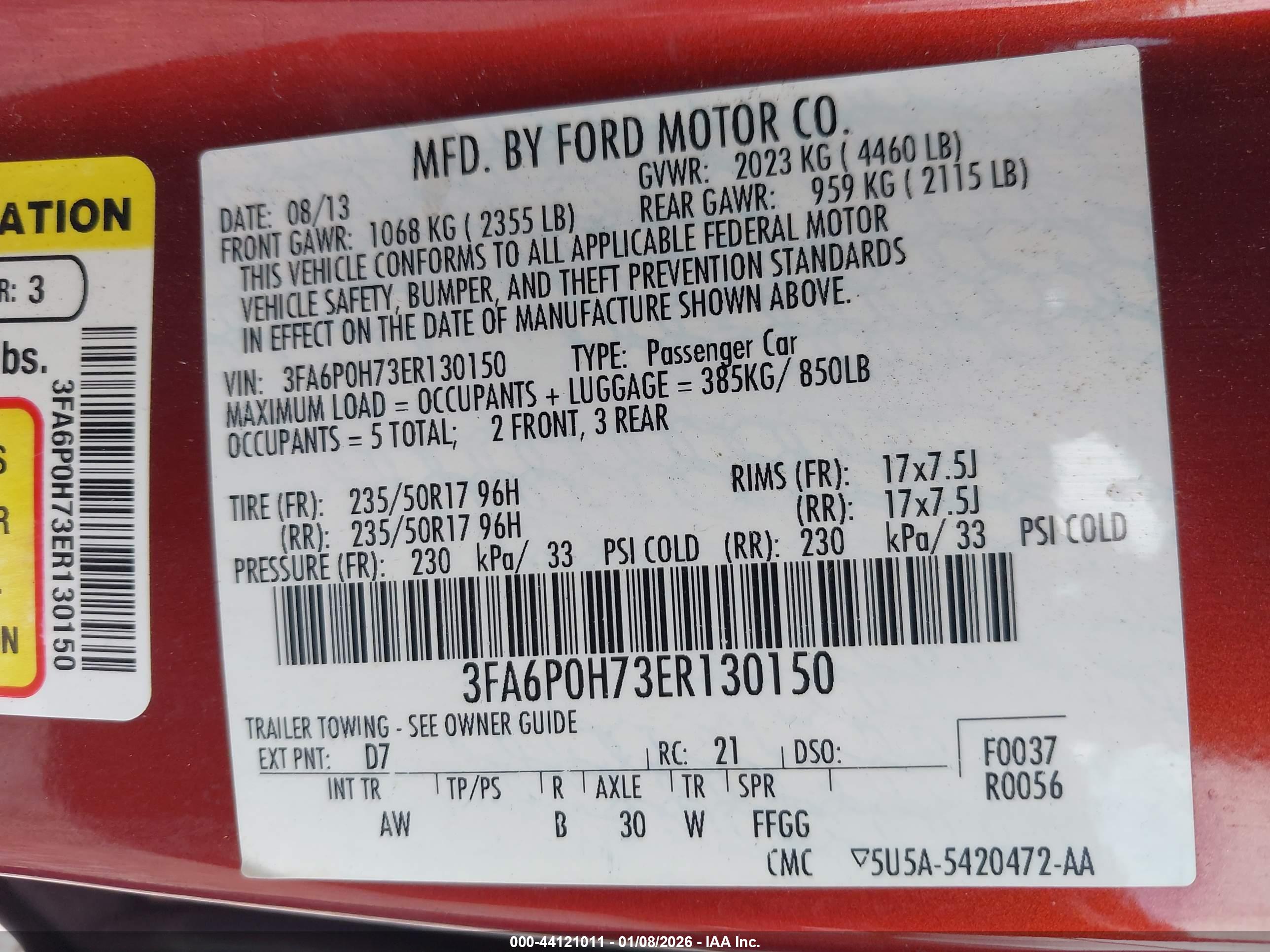 FORD FUSION image 9