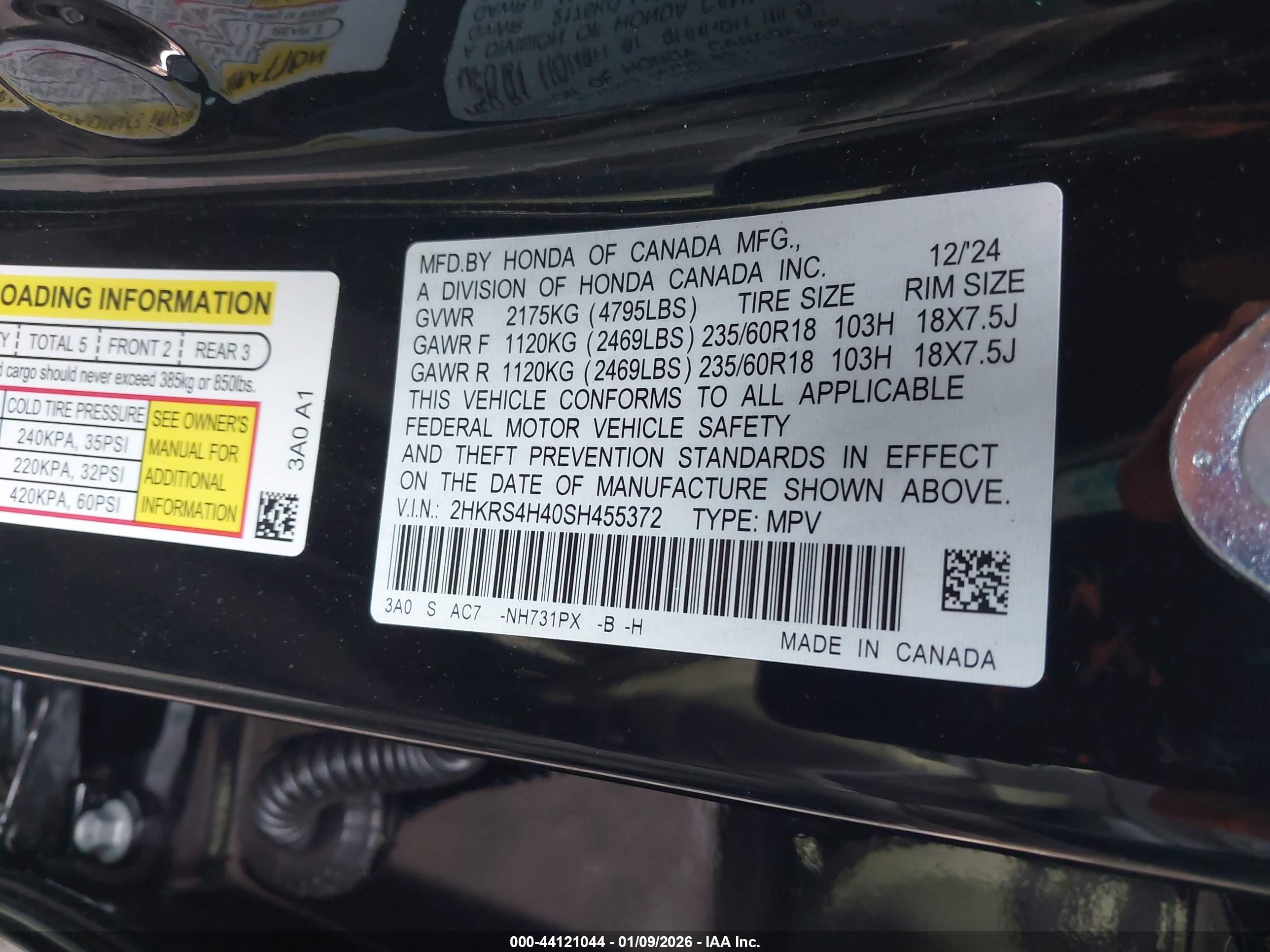 HONDA CR-V image 9