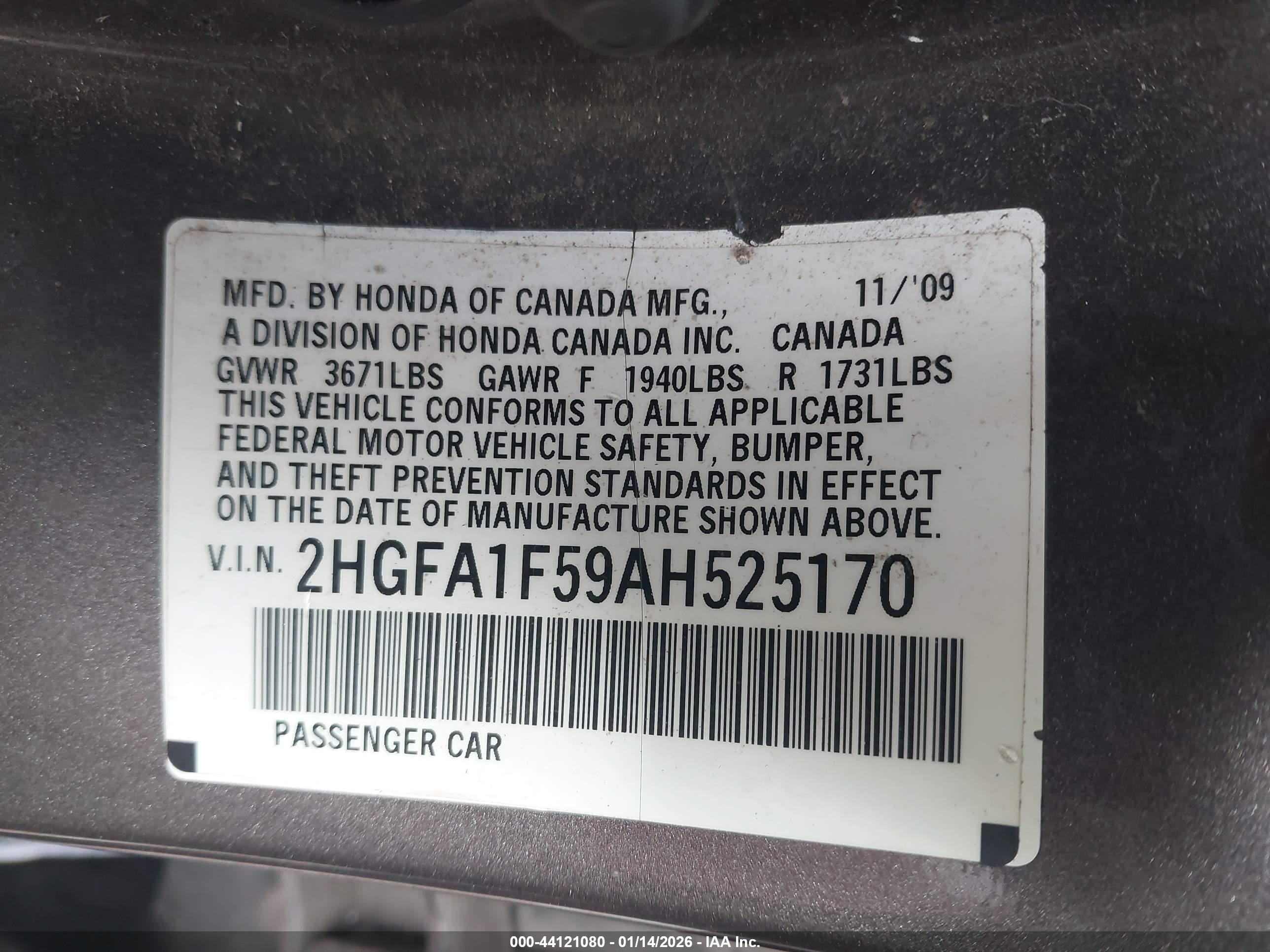 HONDA CIVIC image 9