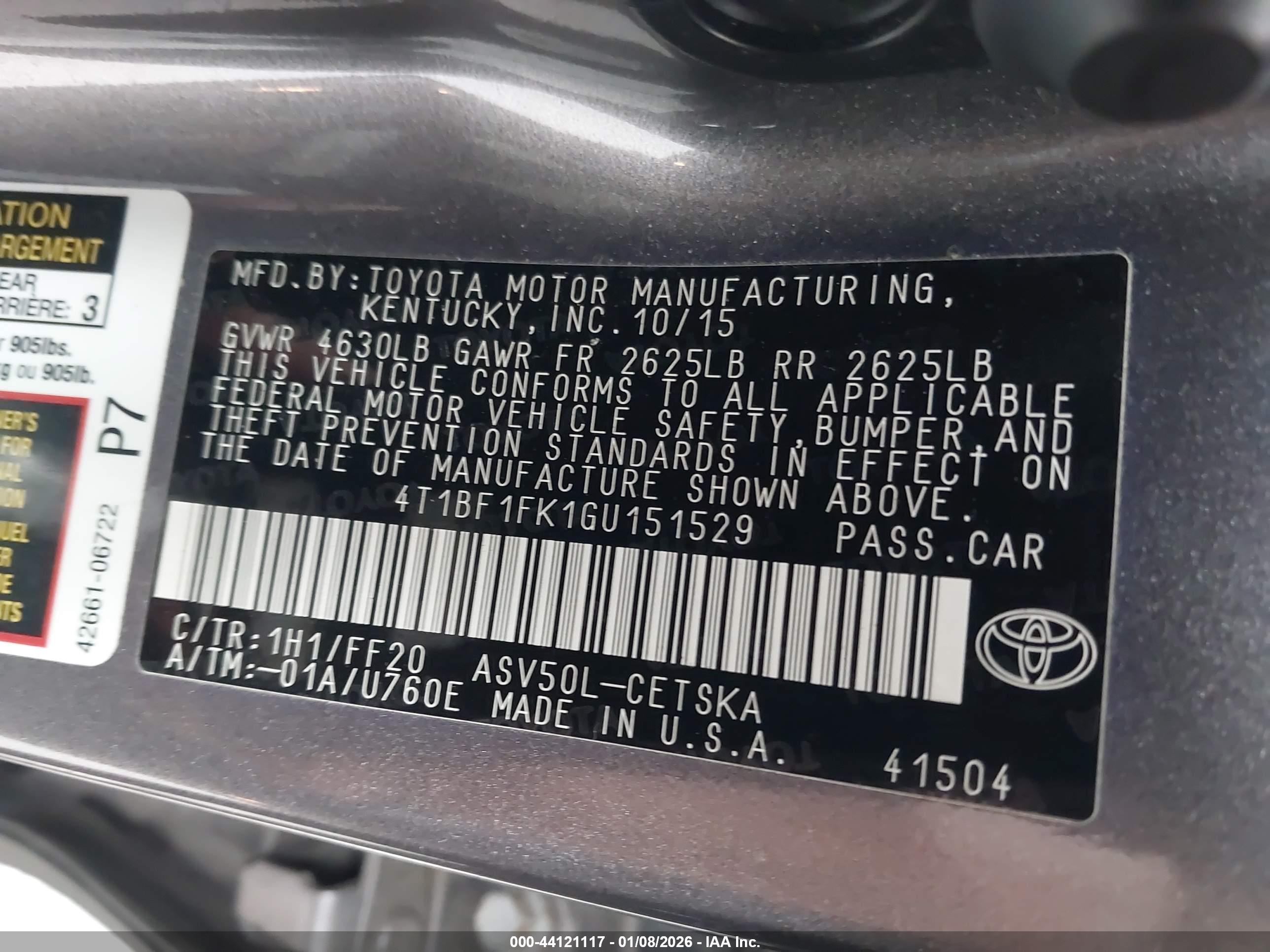 TOYOTA CAMRY image 9