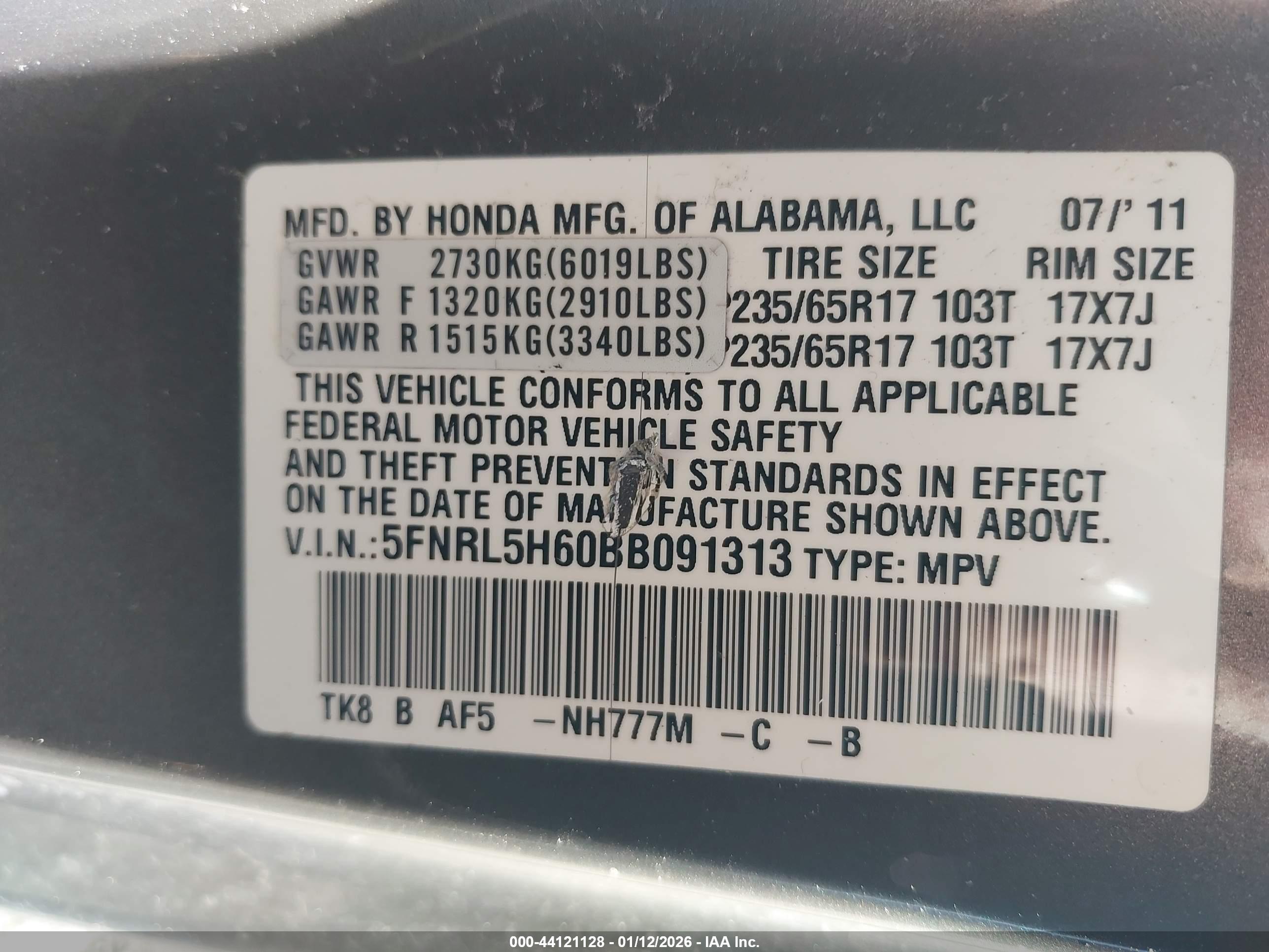 HONDA ODYSSEY image 9