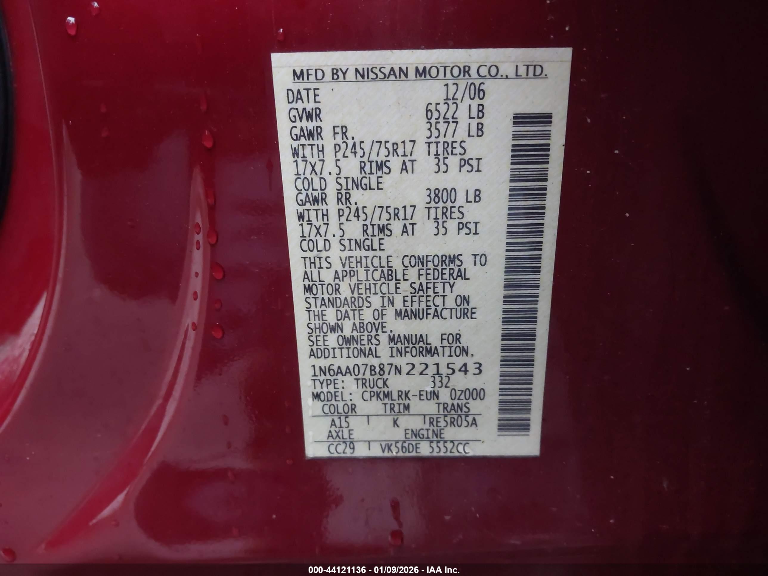 NISSAN TITAN image 9