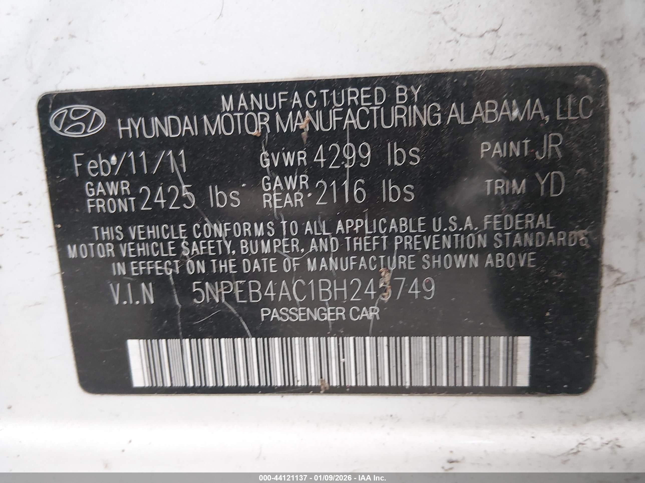 HYUNDAI SONATA image 9