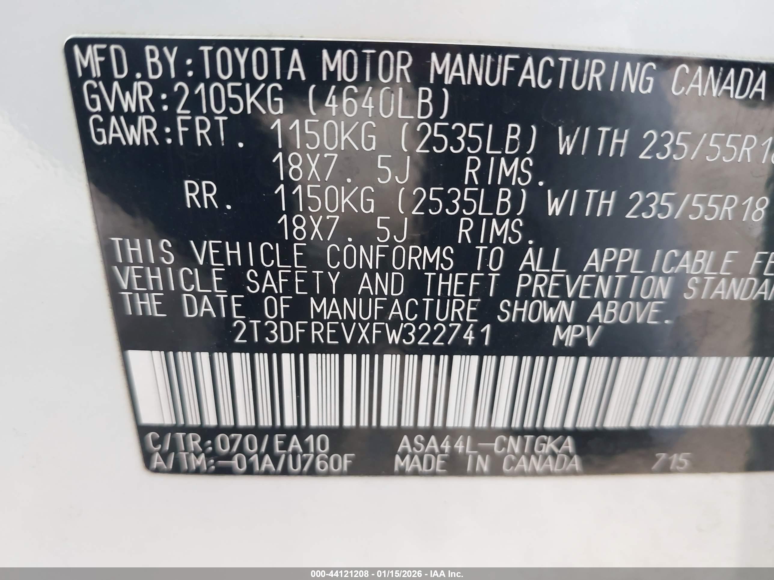 TOYOTA RAV4 image 9