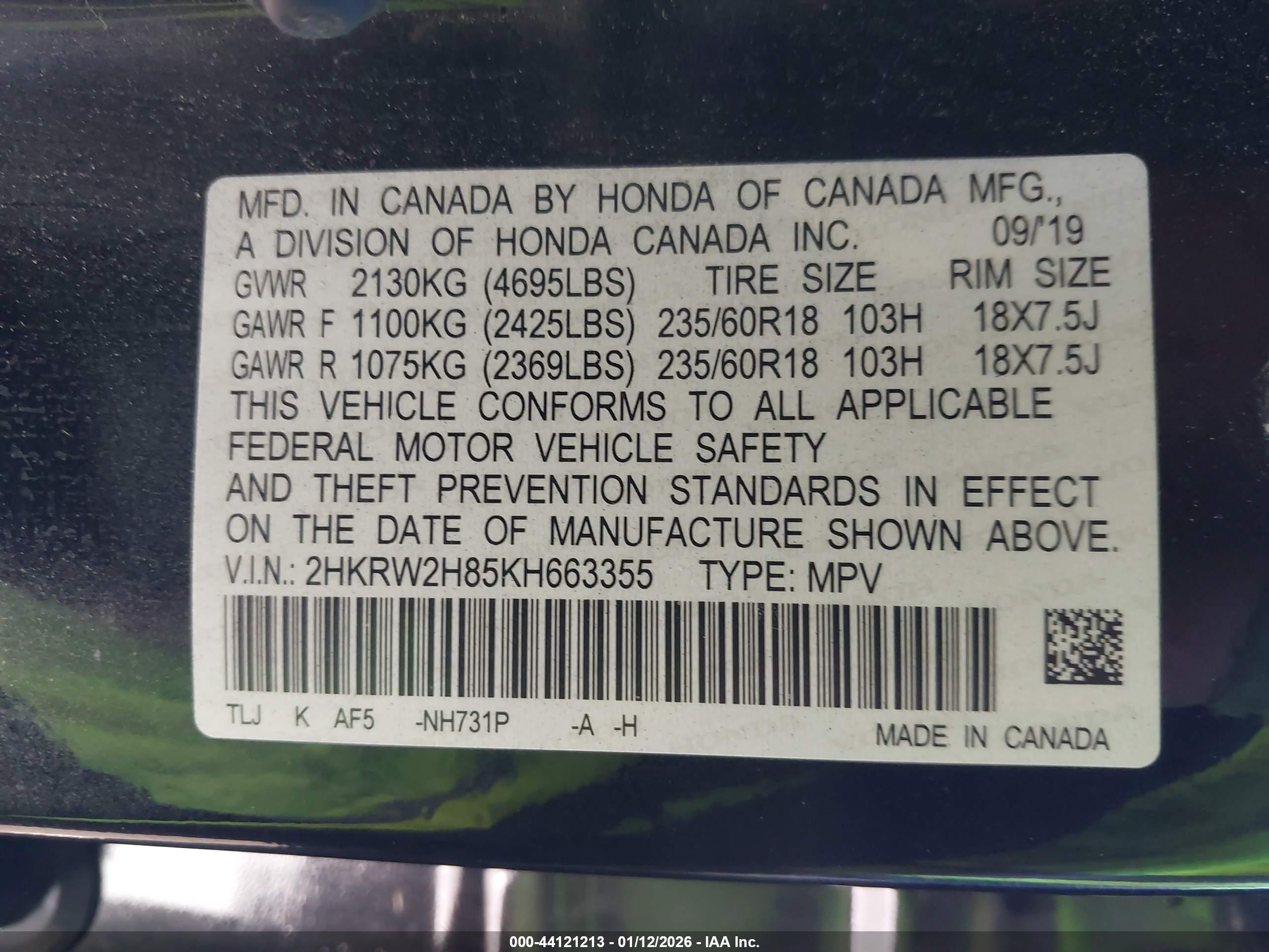 HONDA CR-V image 9