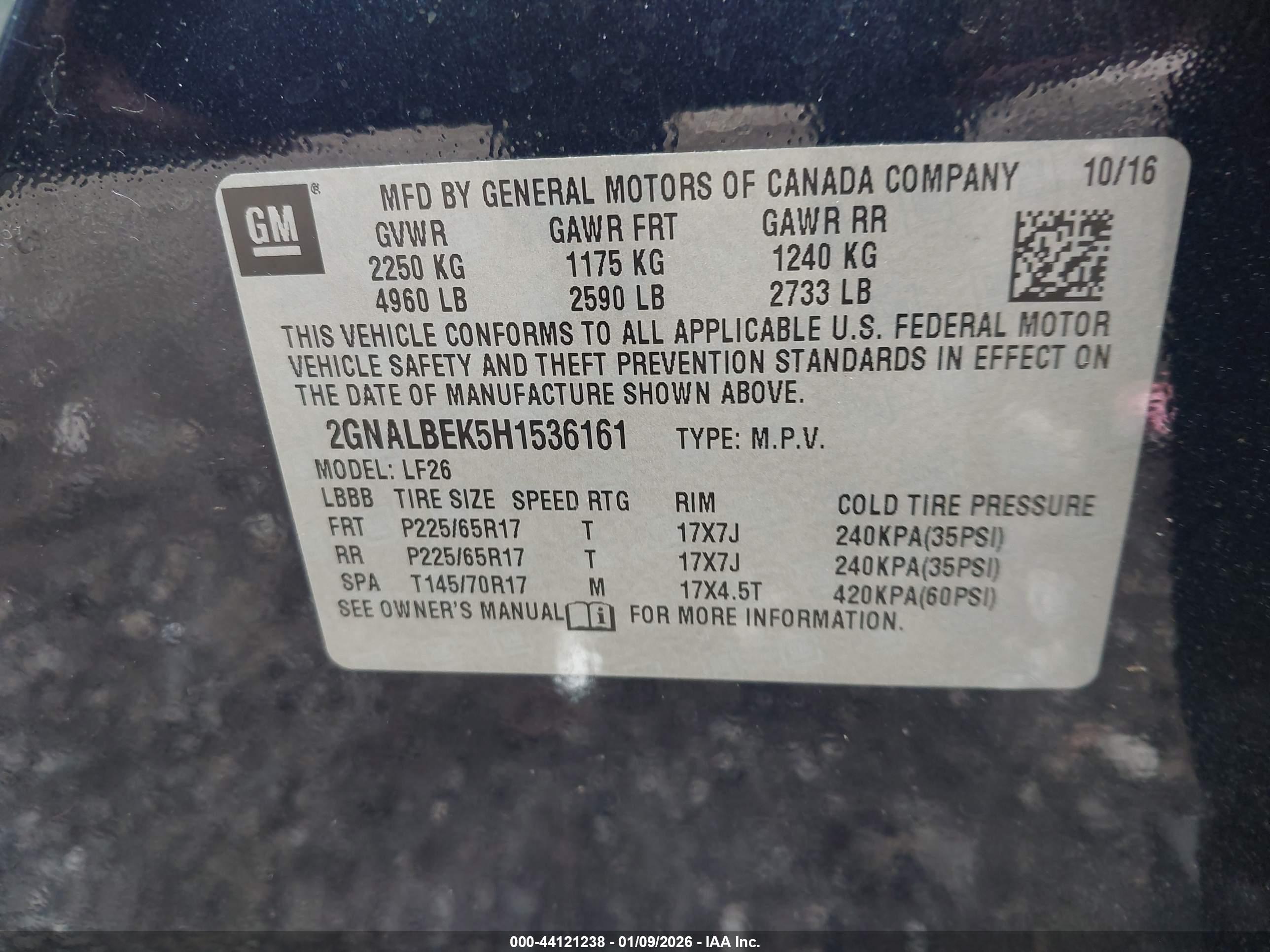 CHEVROLET EQUINOX image 9