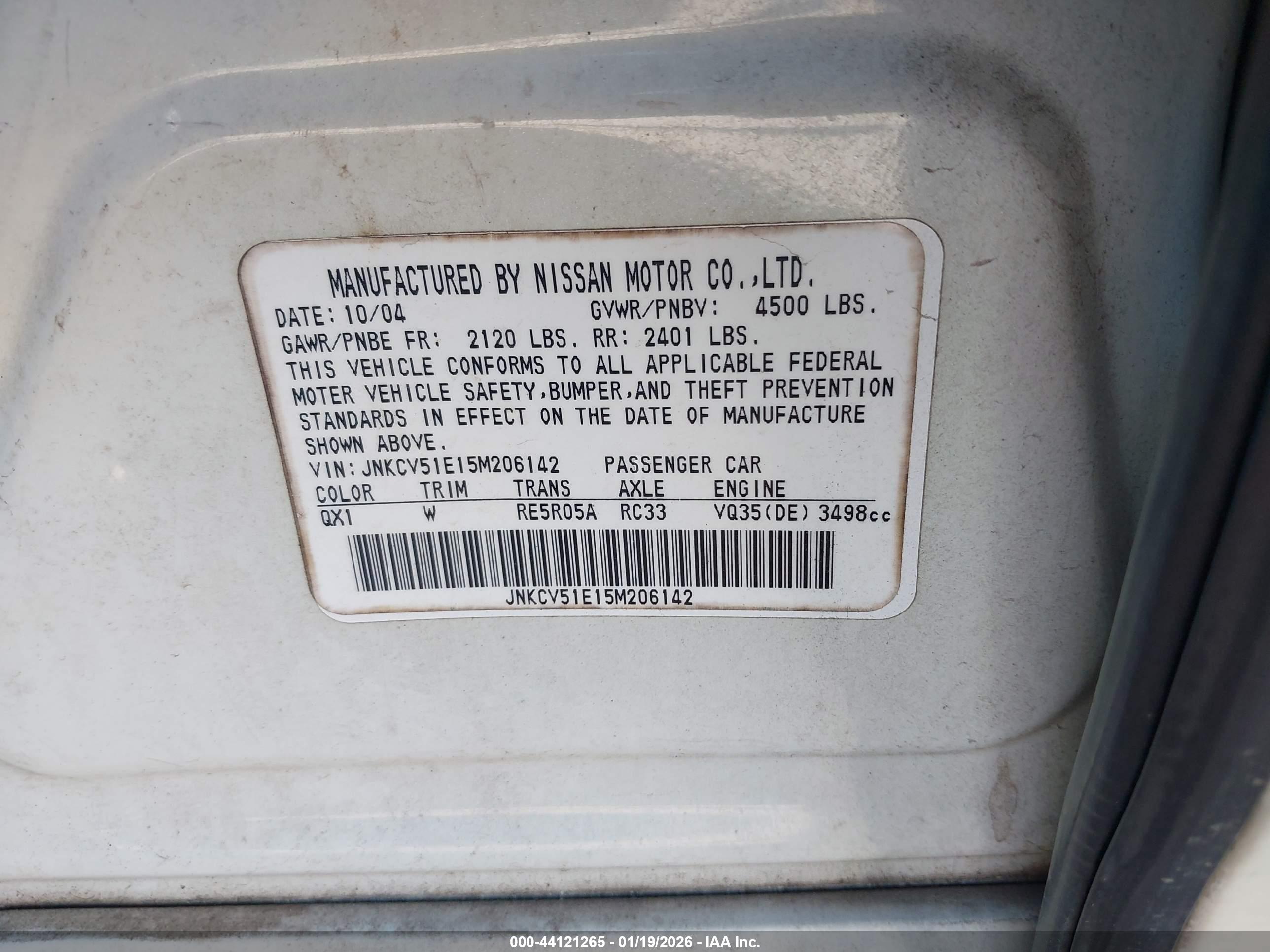 INFINITI G35 image 9