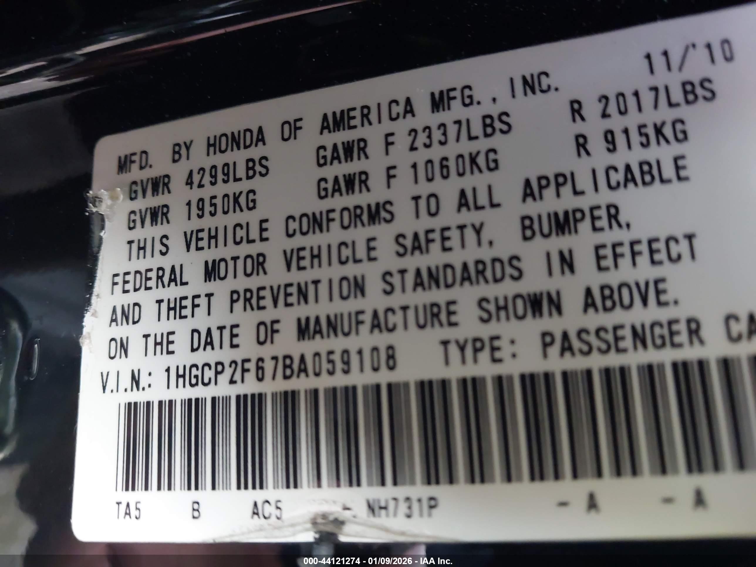 HONDA ACCORD image 9