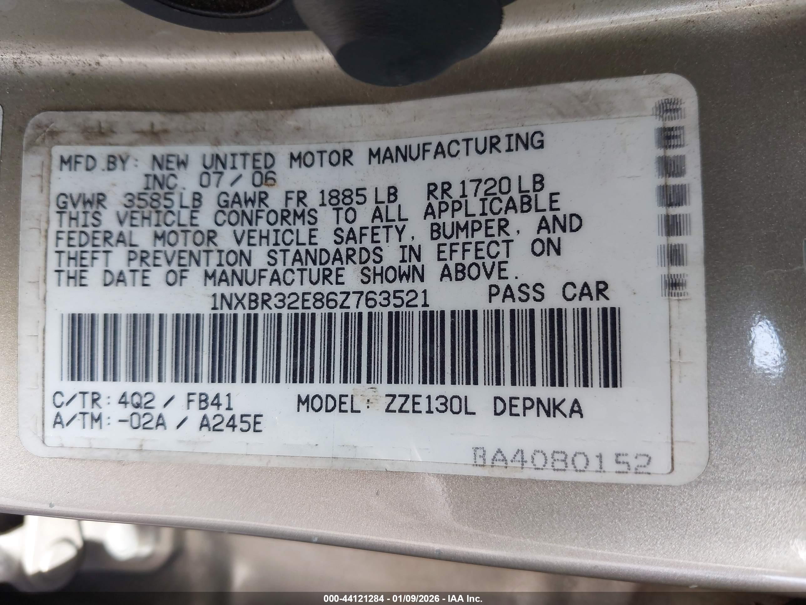 TOYOTA COROLLA image 9