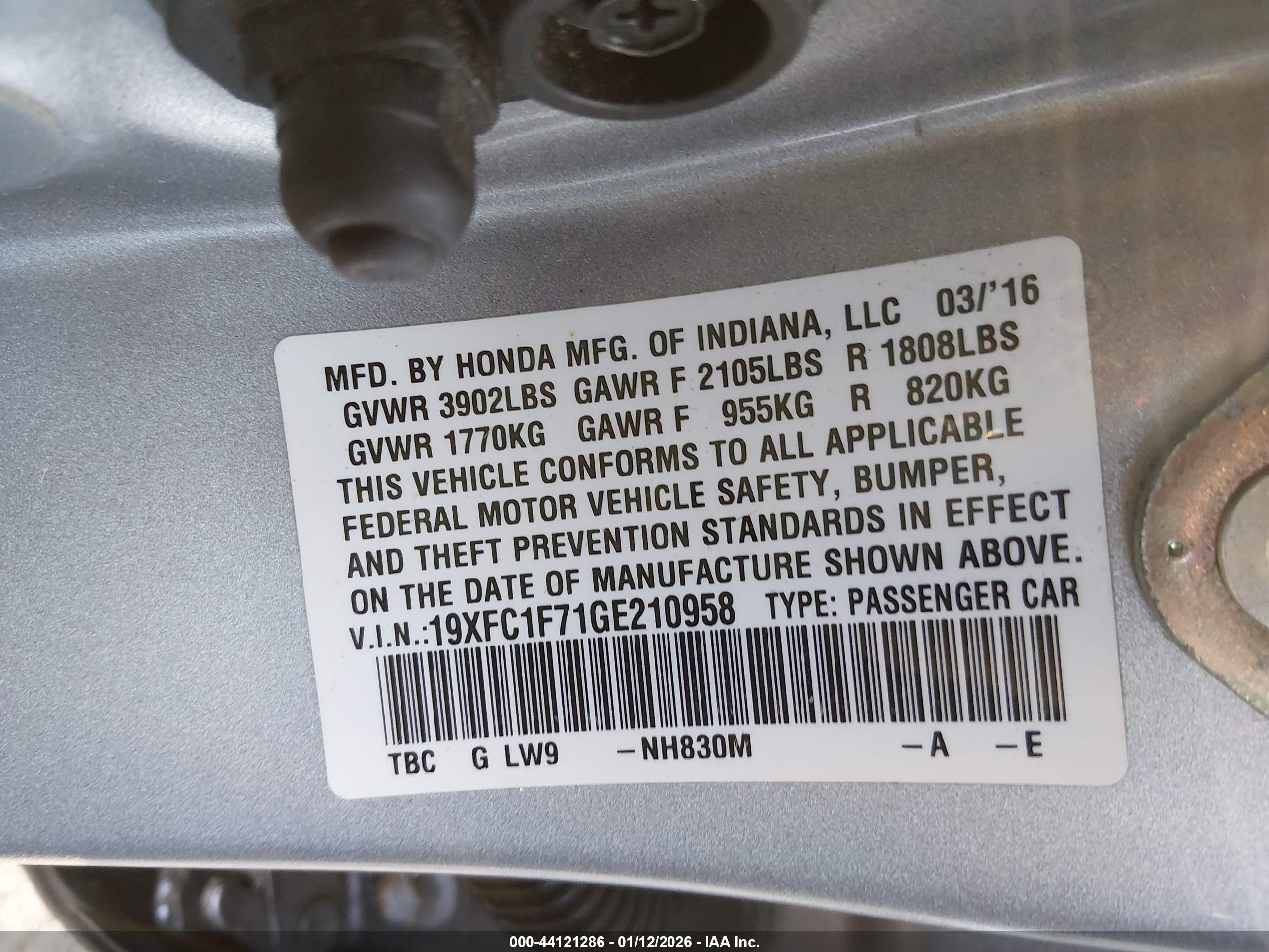 HONDA CIVIC image 9
