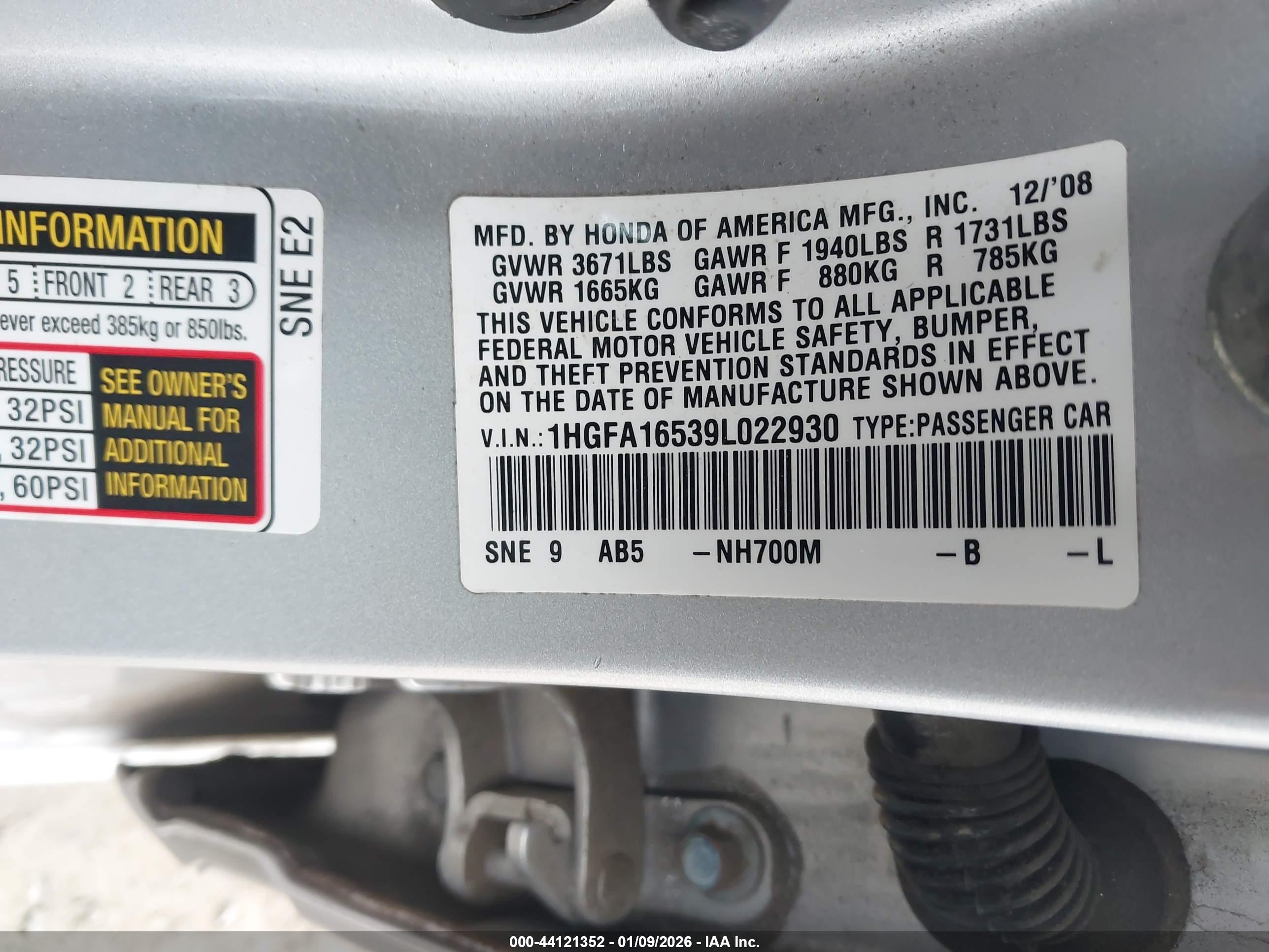 HONDA CIVIC image 9