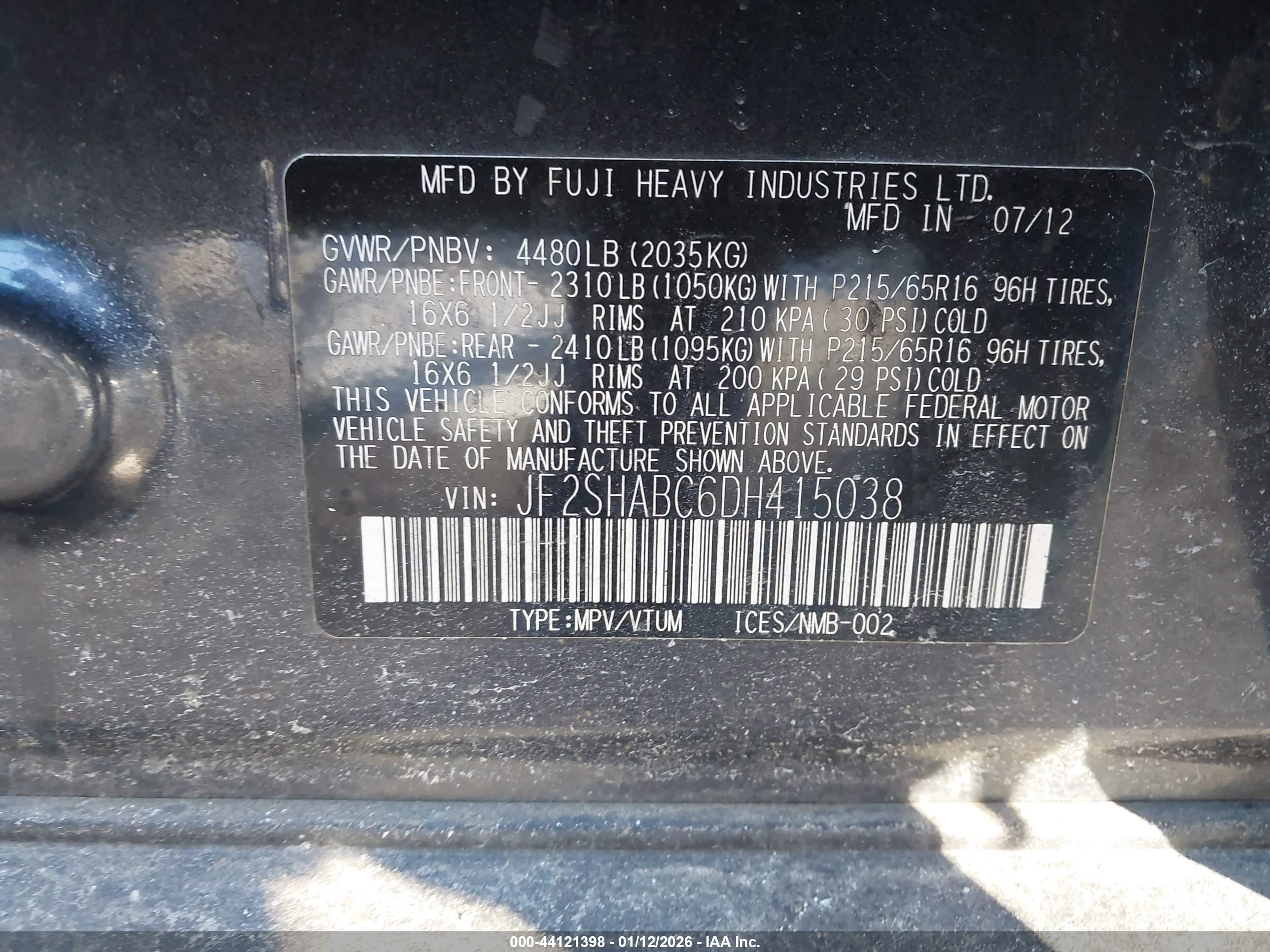 SUBARU FORESTER image 9