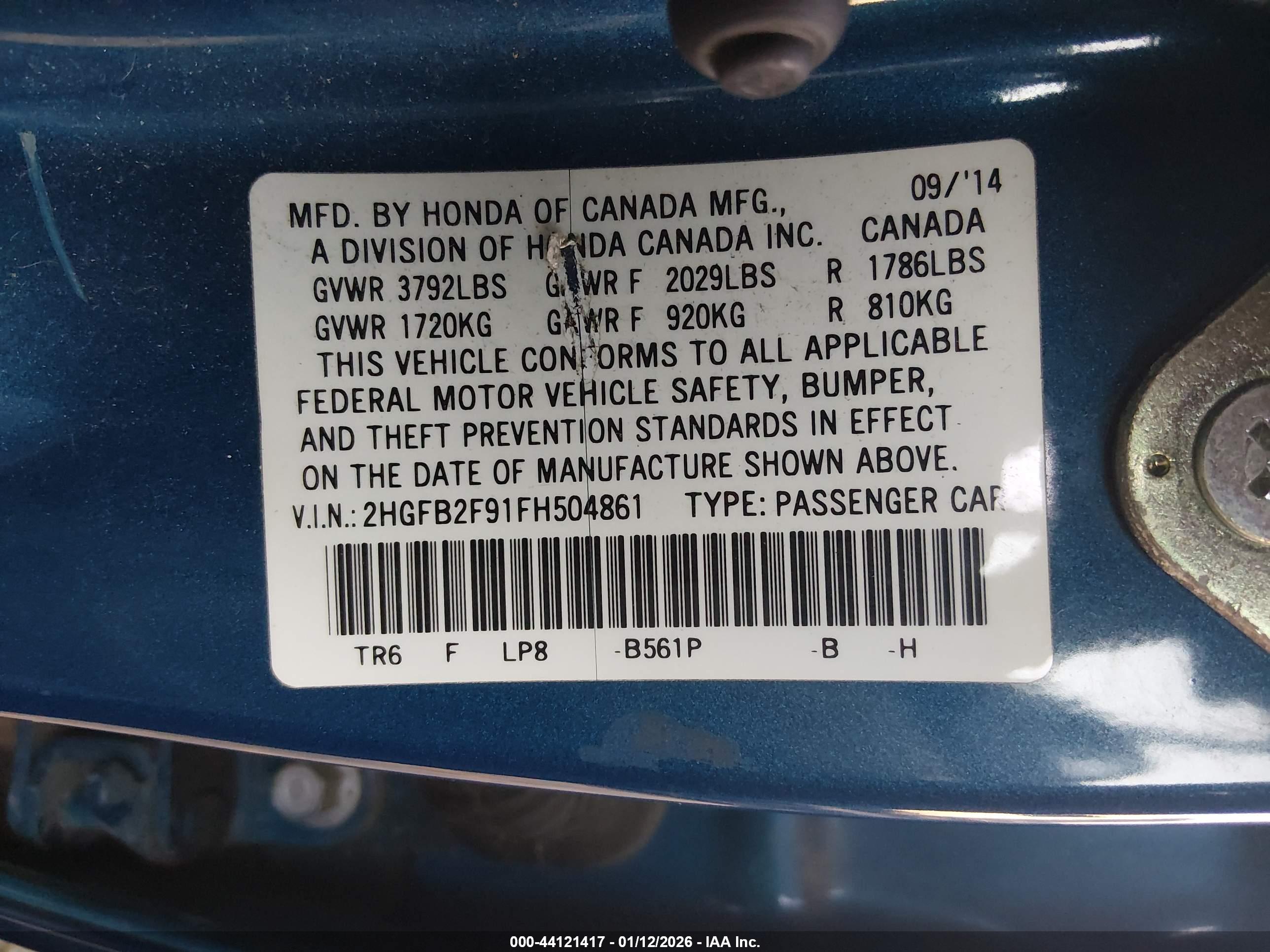 HONDA CIVIC image 9
