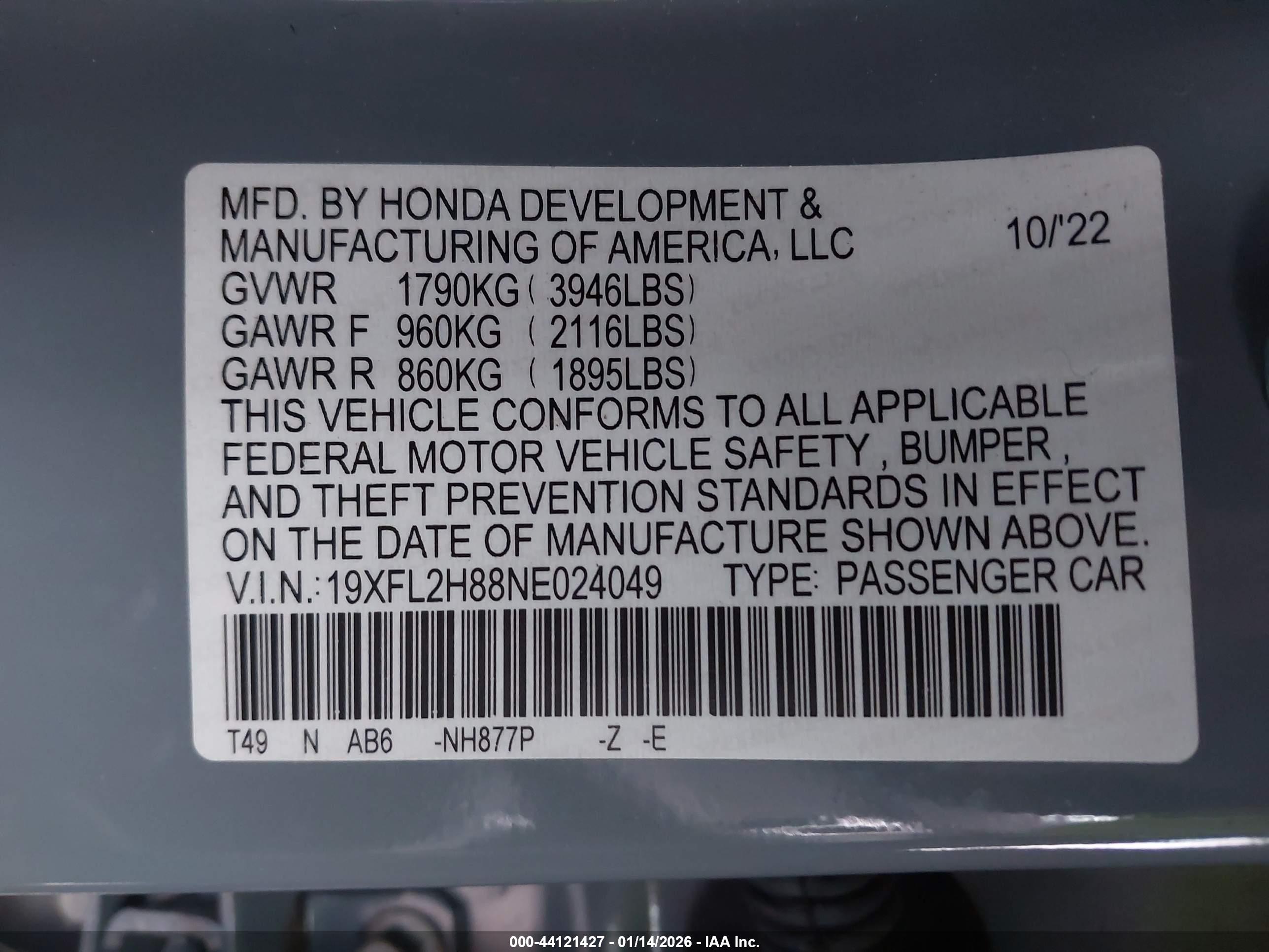 HONDA CIVIC image 9
