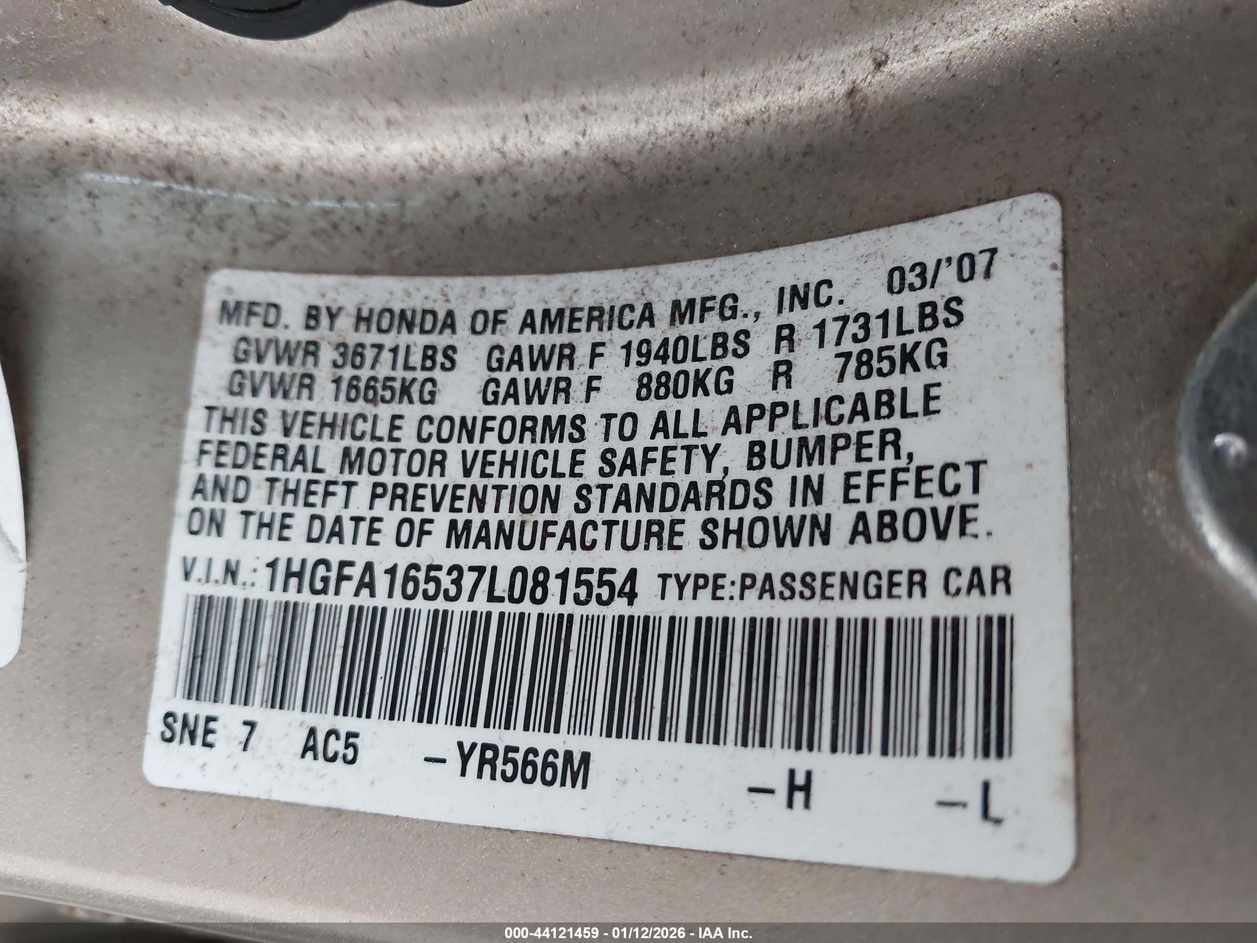 HONDA CIVIC image 9