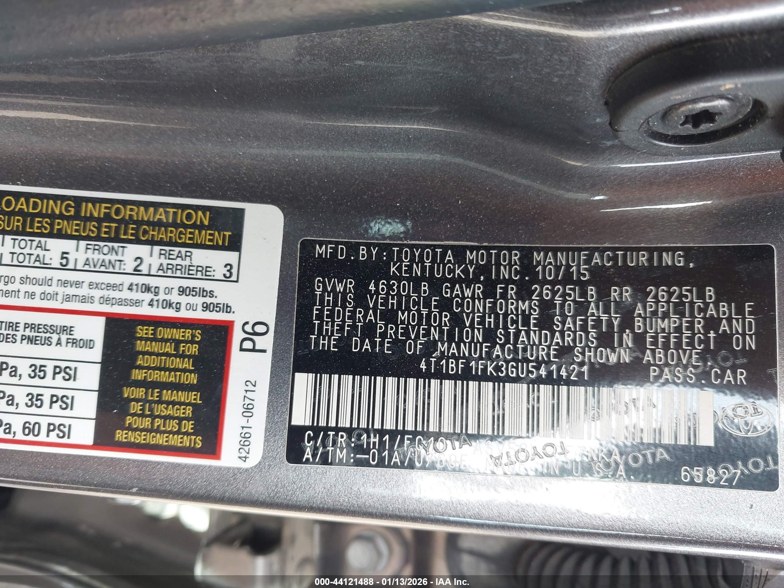TOYOTA CAMRY image 9