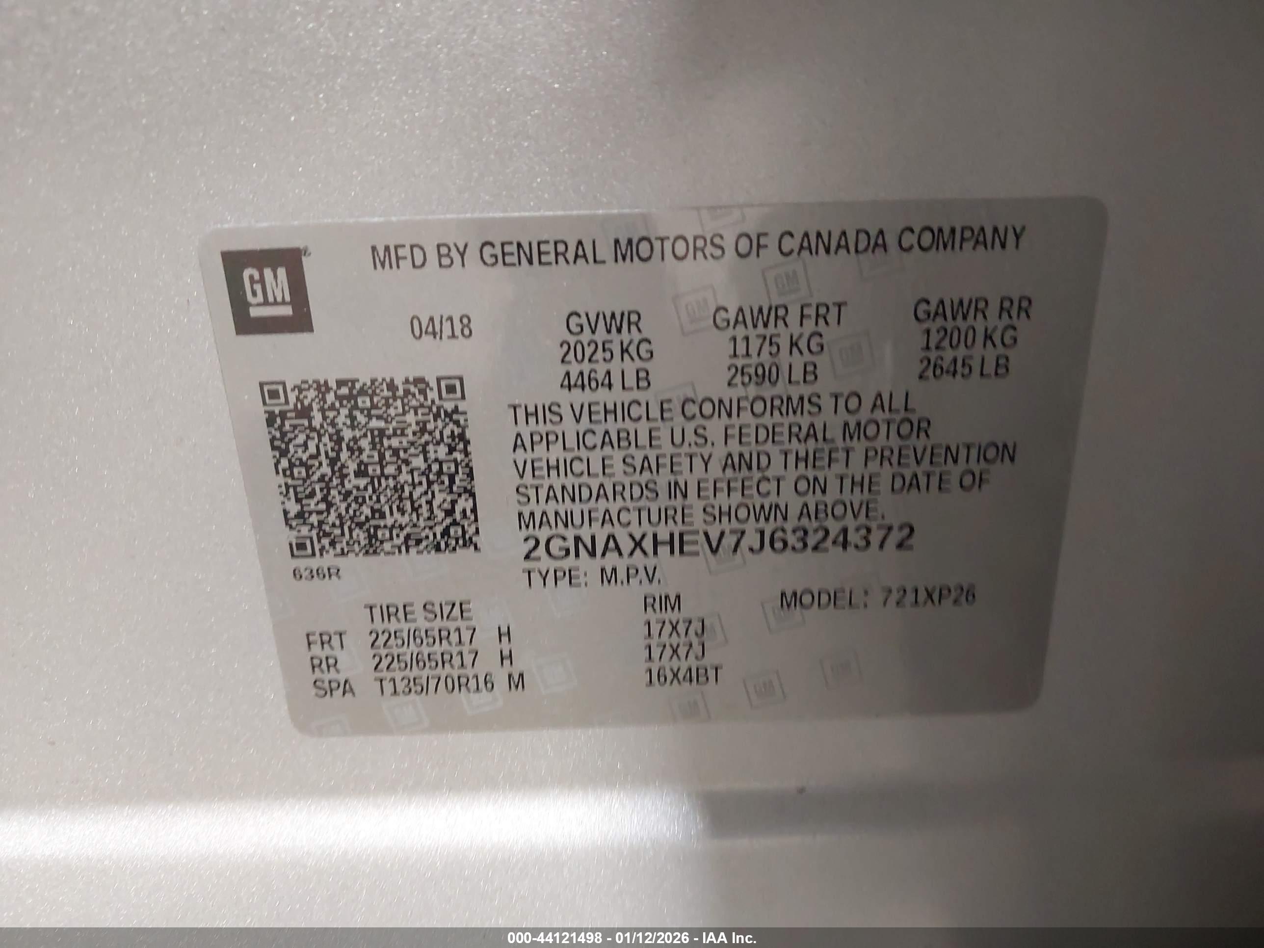 CHEVROLET EQUINOX image 9
