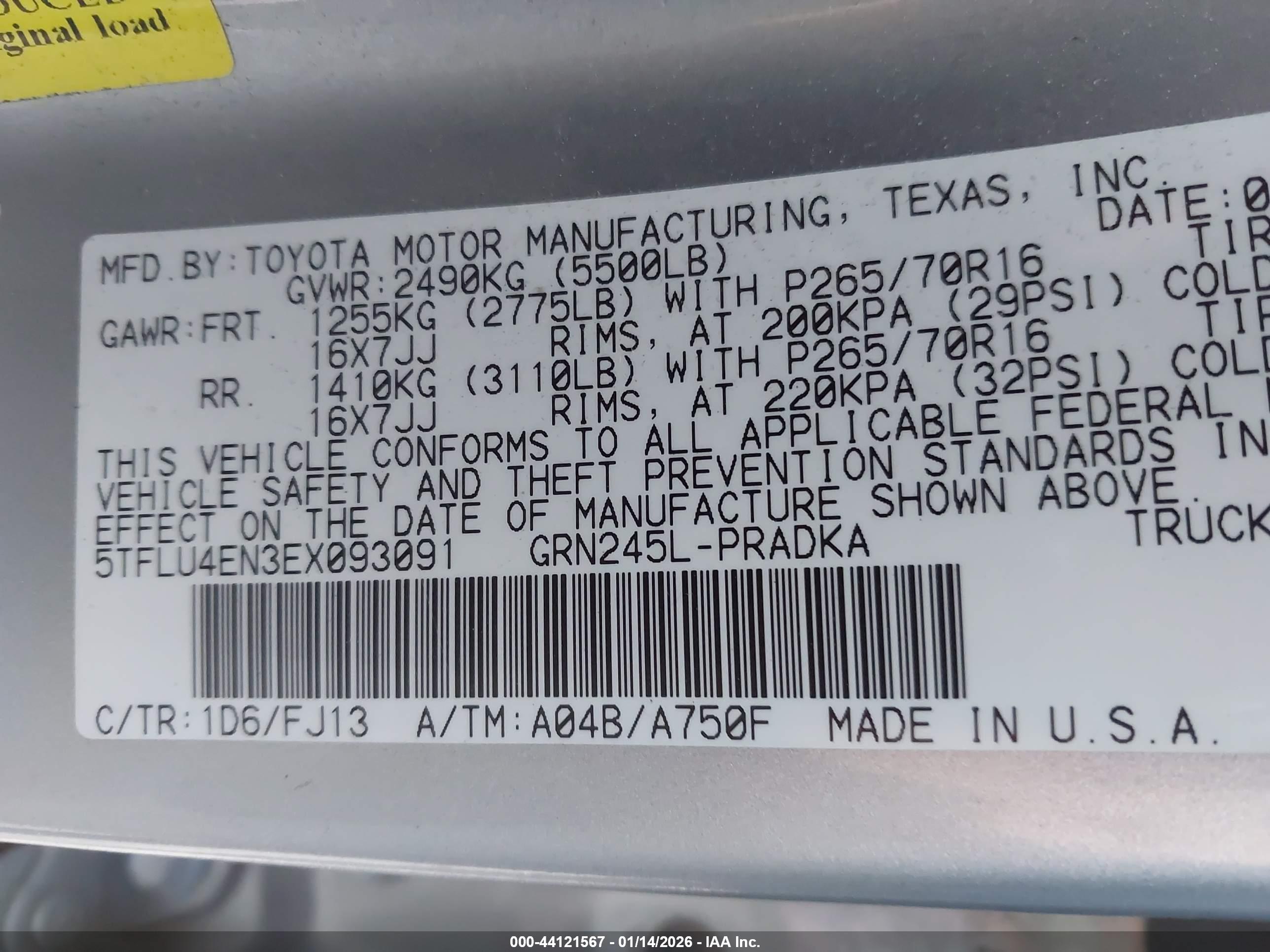 TOYOTA TACOMA image 9