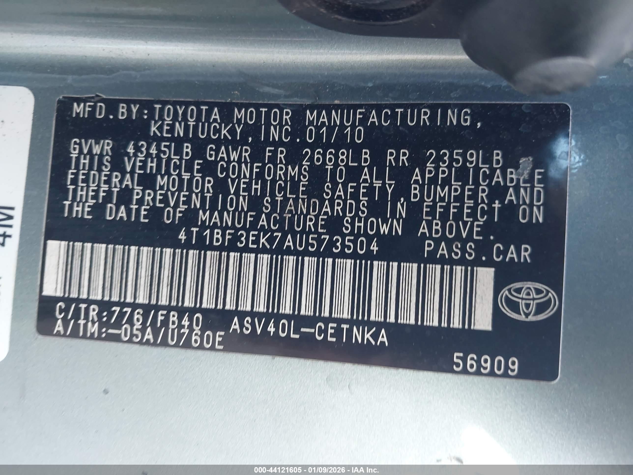 TOYOTA CAMRY image 9