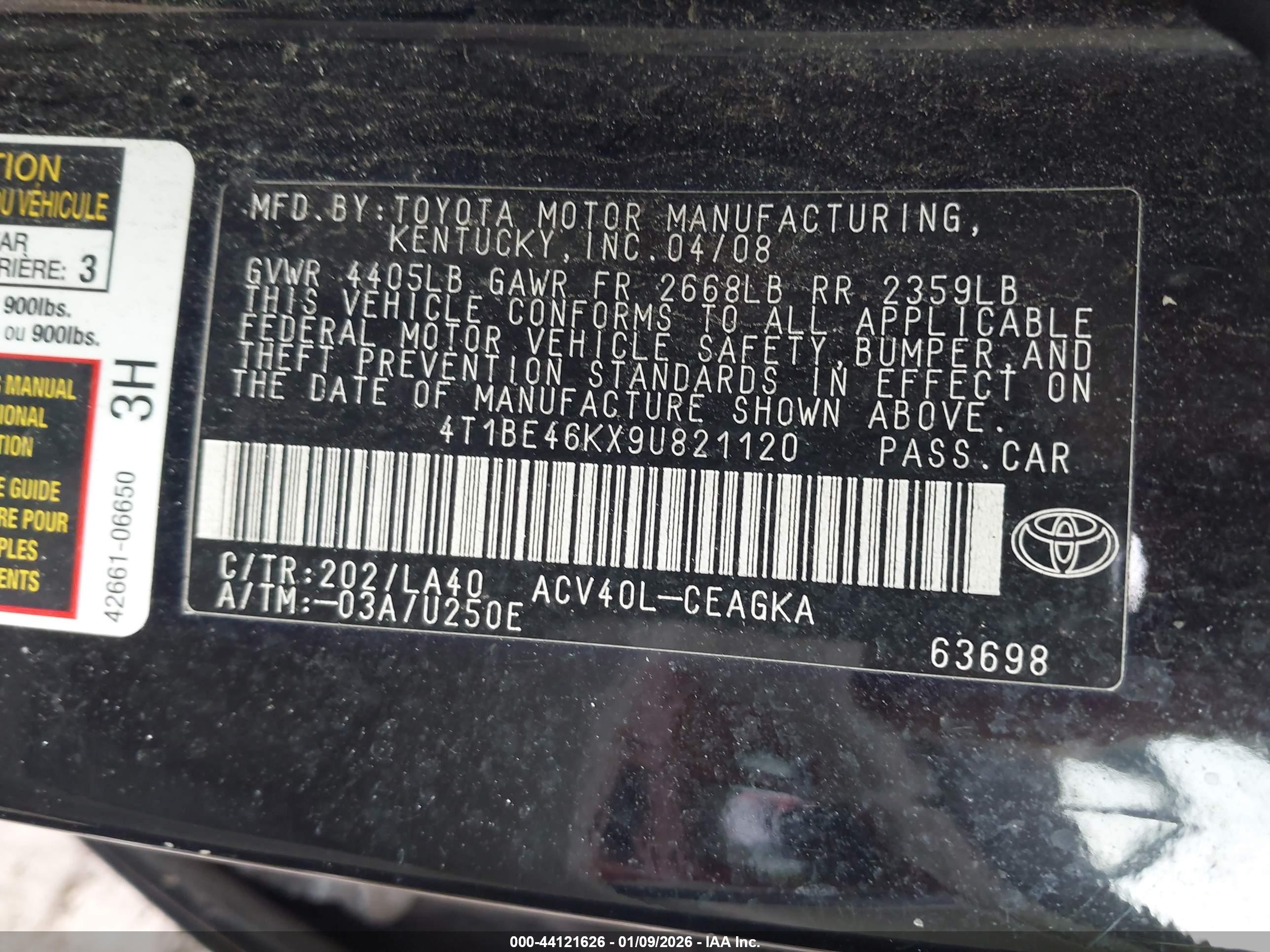 TOYOTA CAMRY image 9