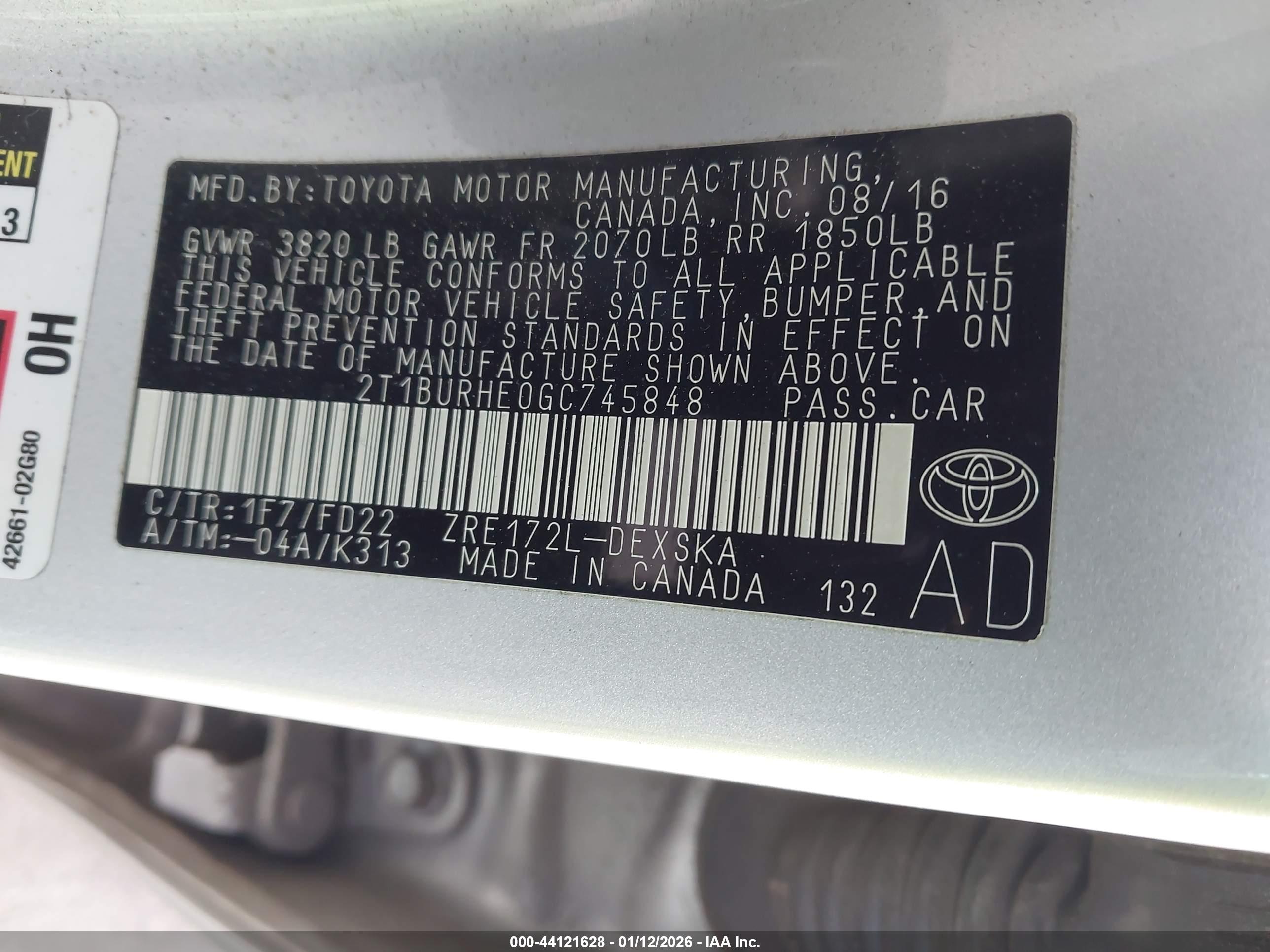 TOYOTA COROLLA image 9
