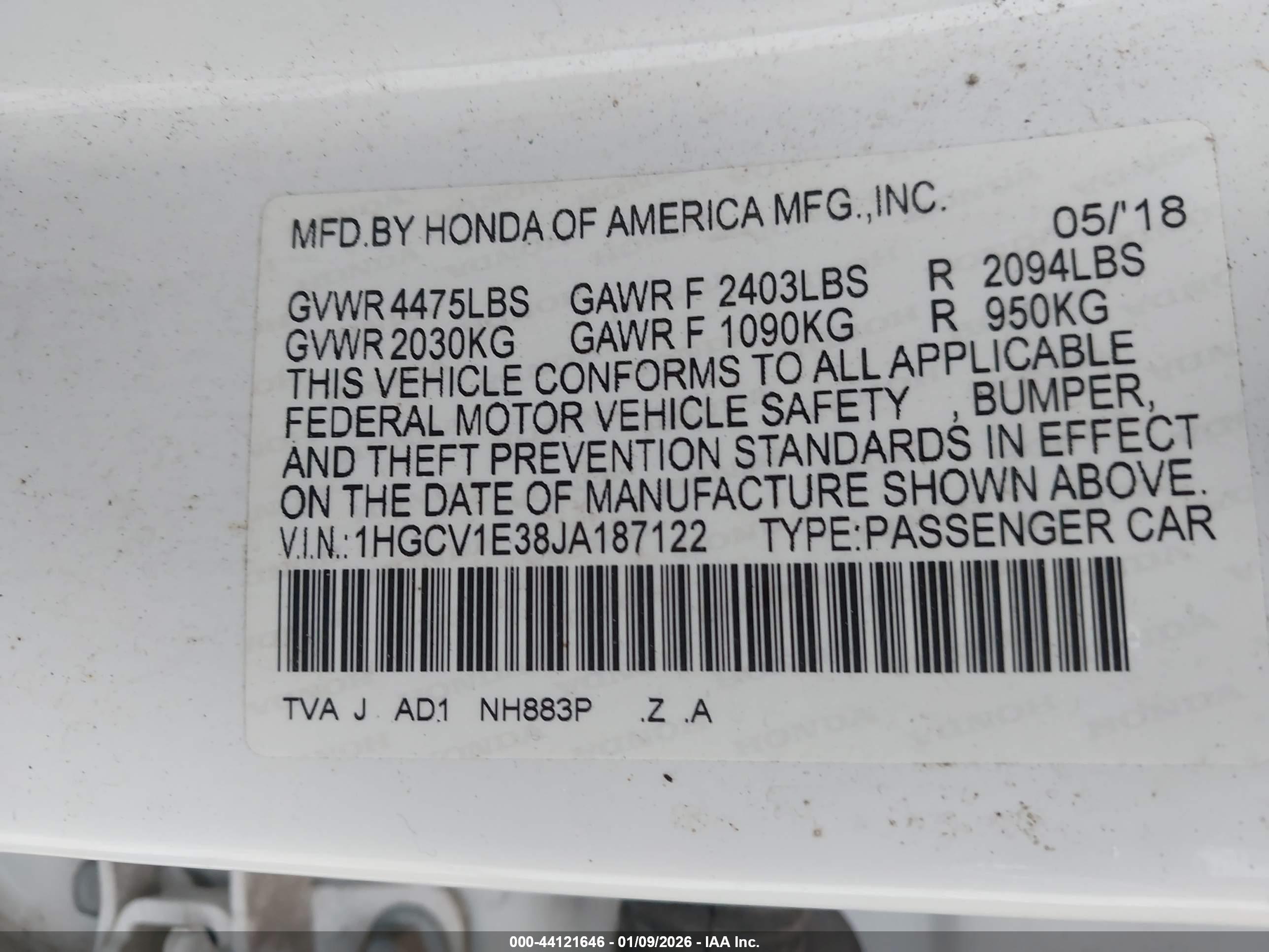 HONDA ACCORD image 9