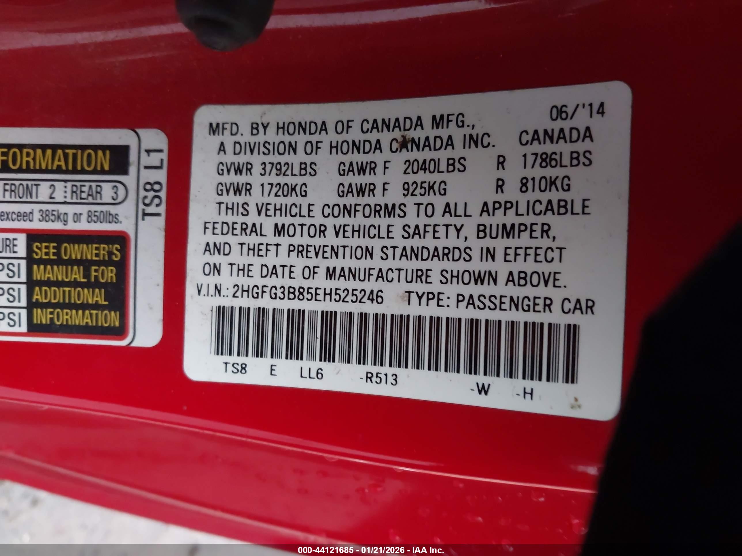 HONDA CIVIC image 9