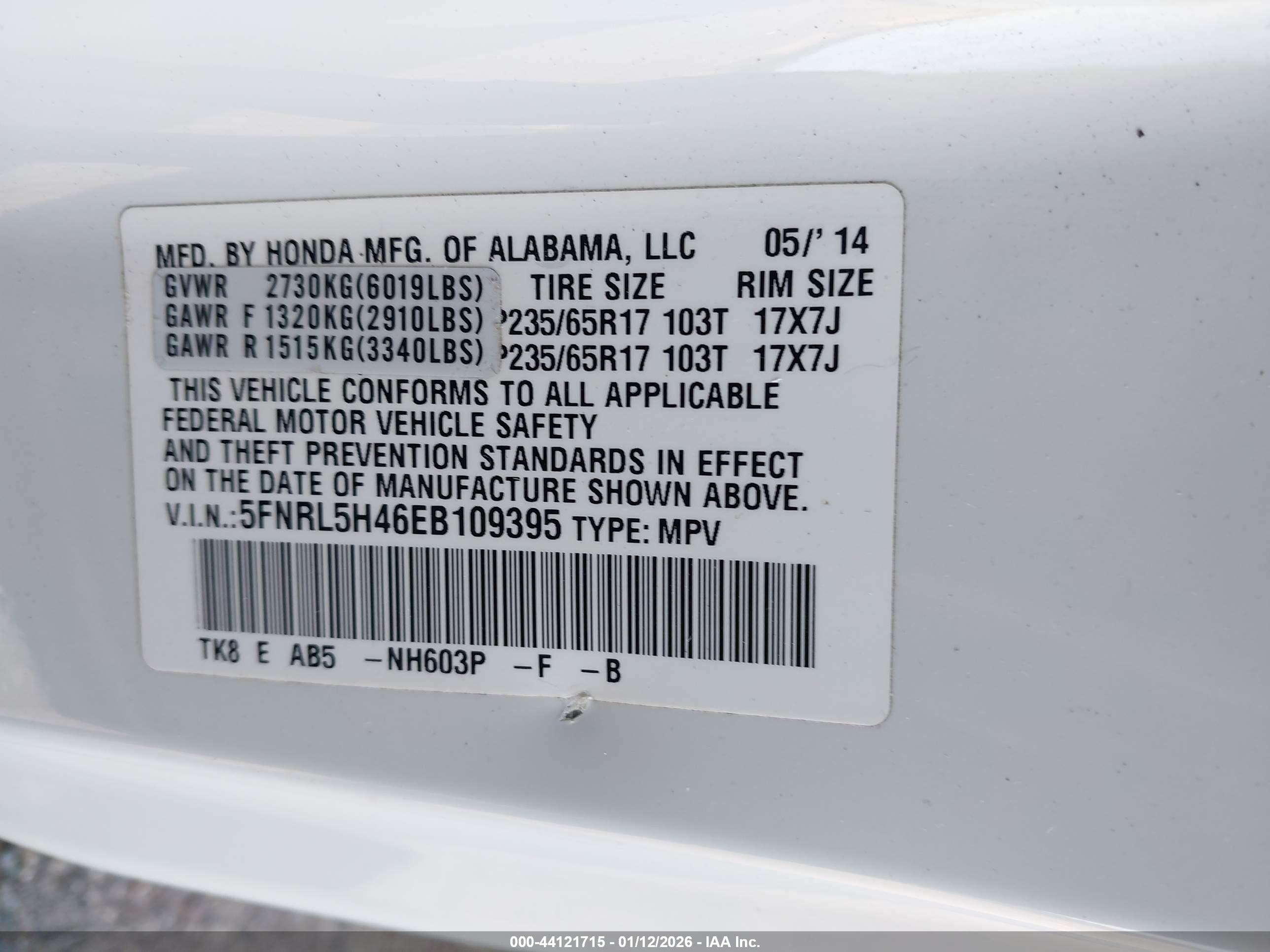 HONDA ODYSSEY image 9