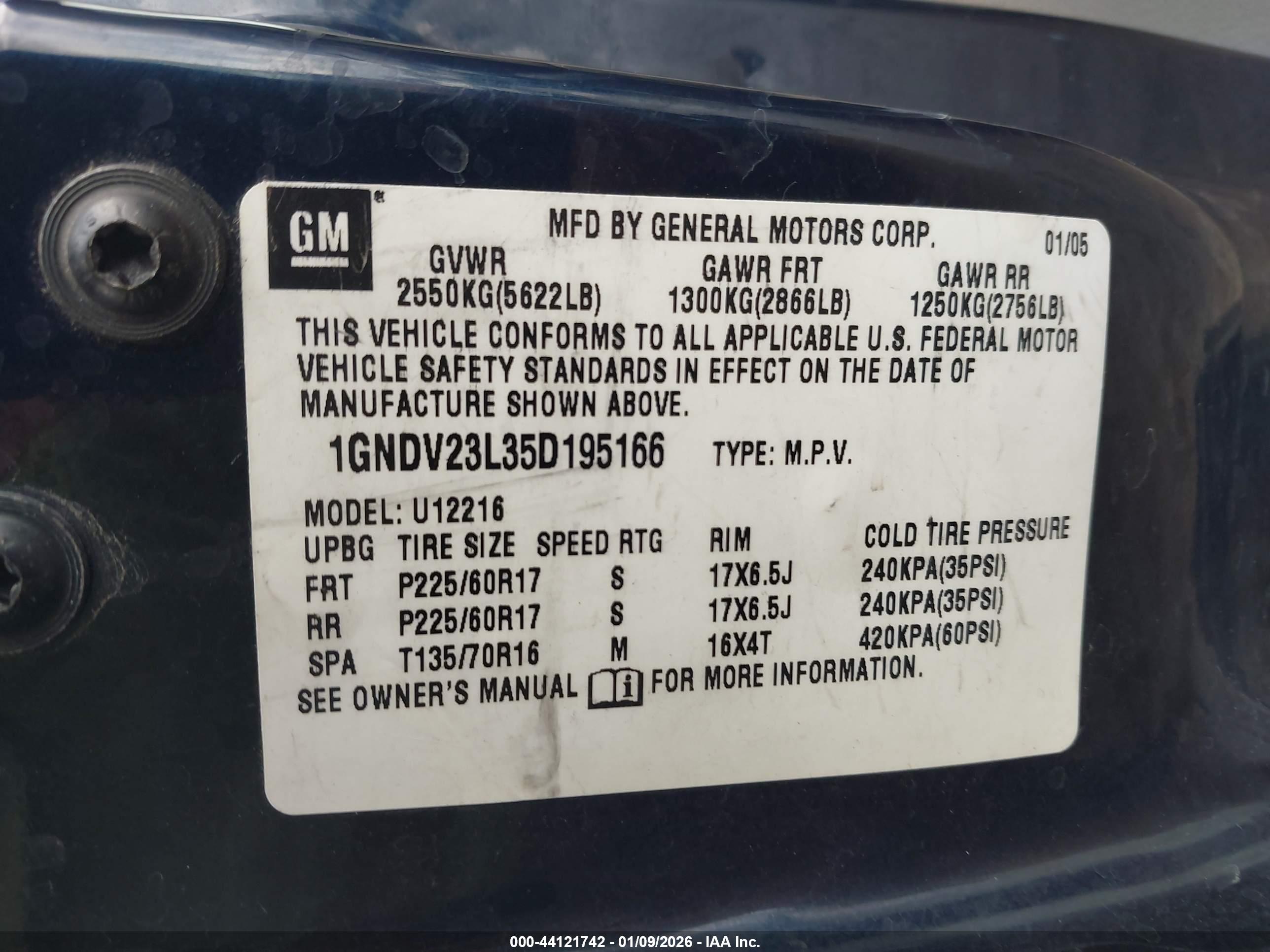 CHEVROLET UPLANDER image 9