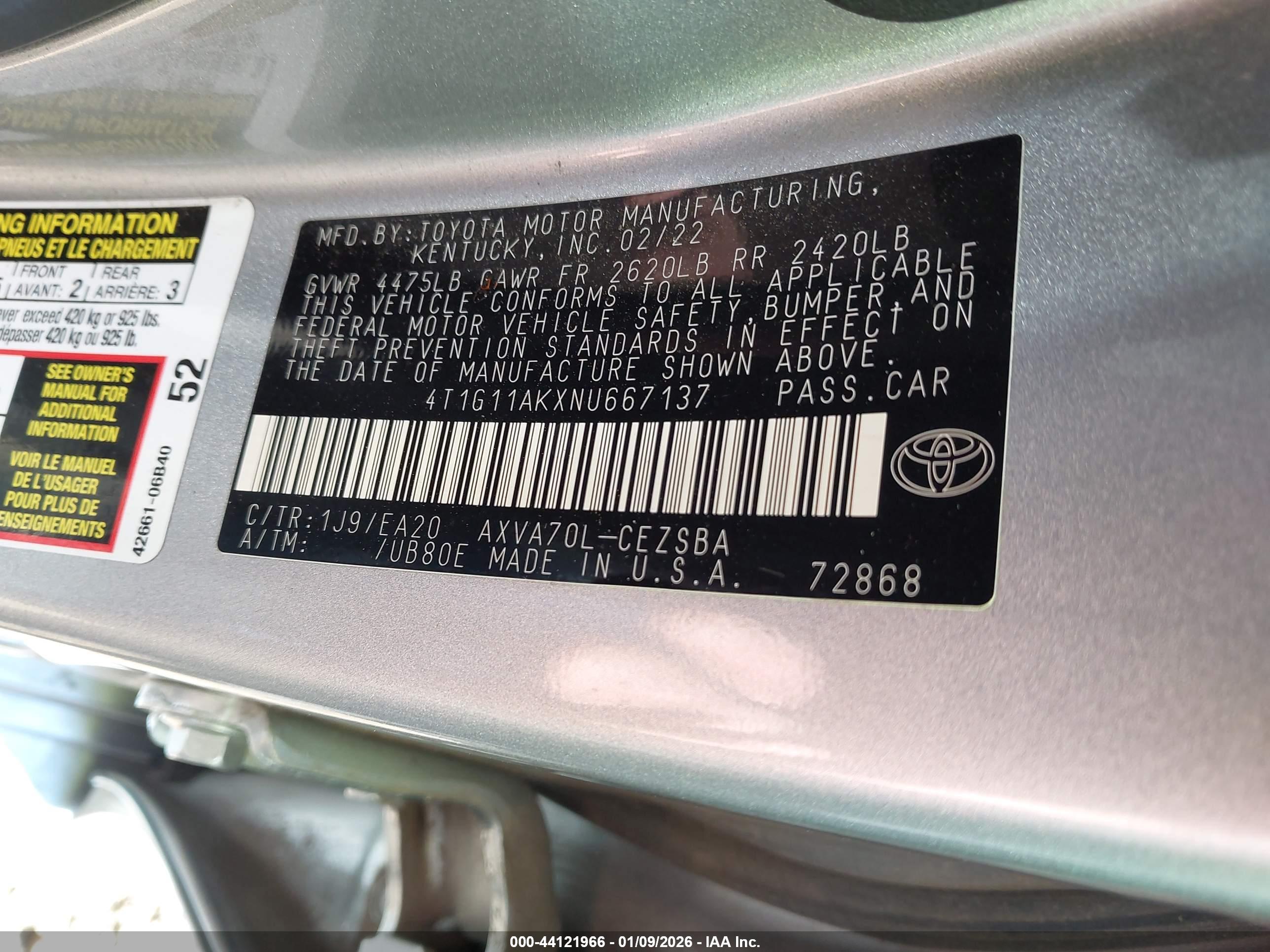 TOYOTA CAMRY image 9