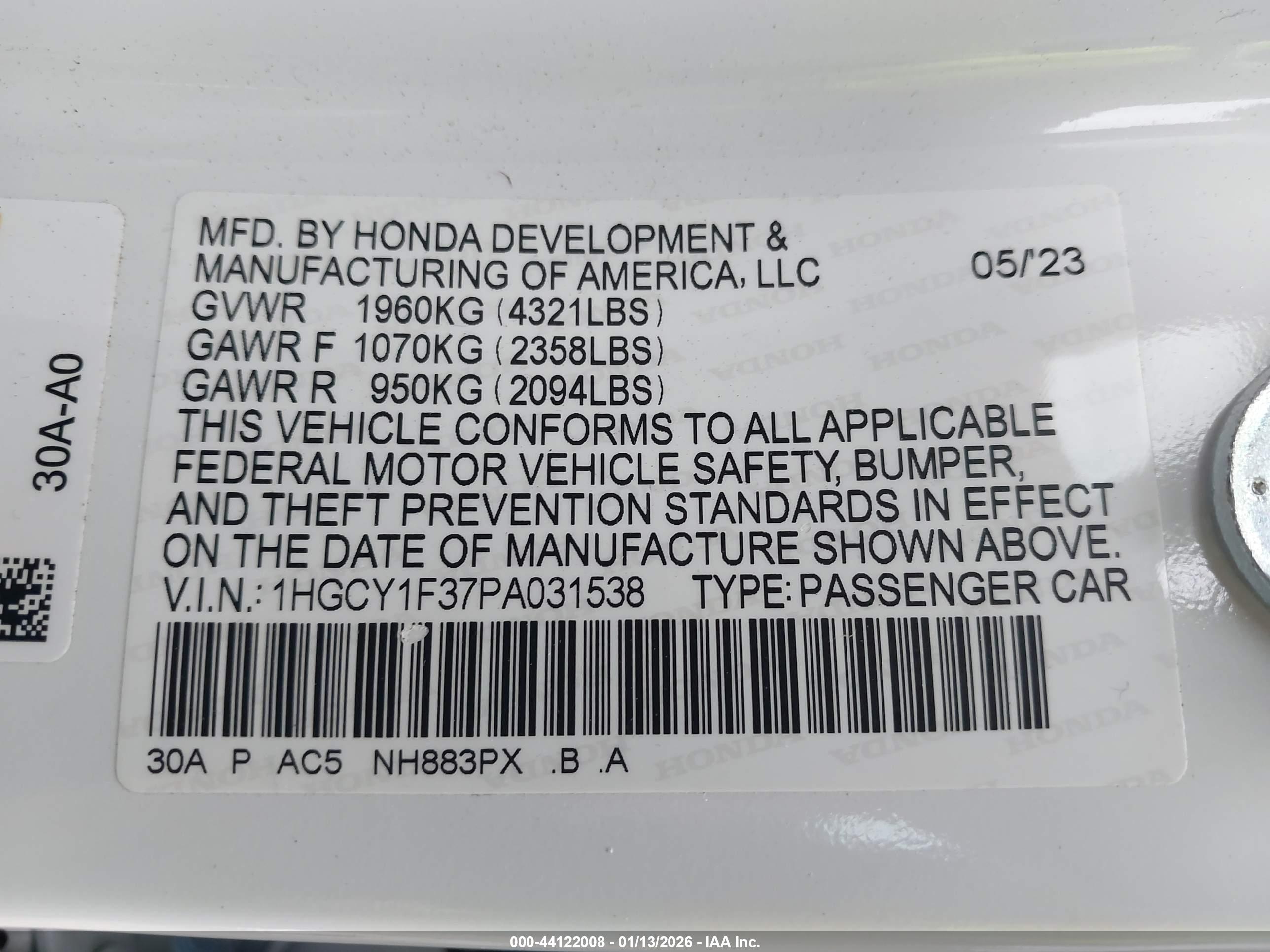 HONDA ACCORD image 9