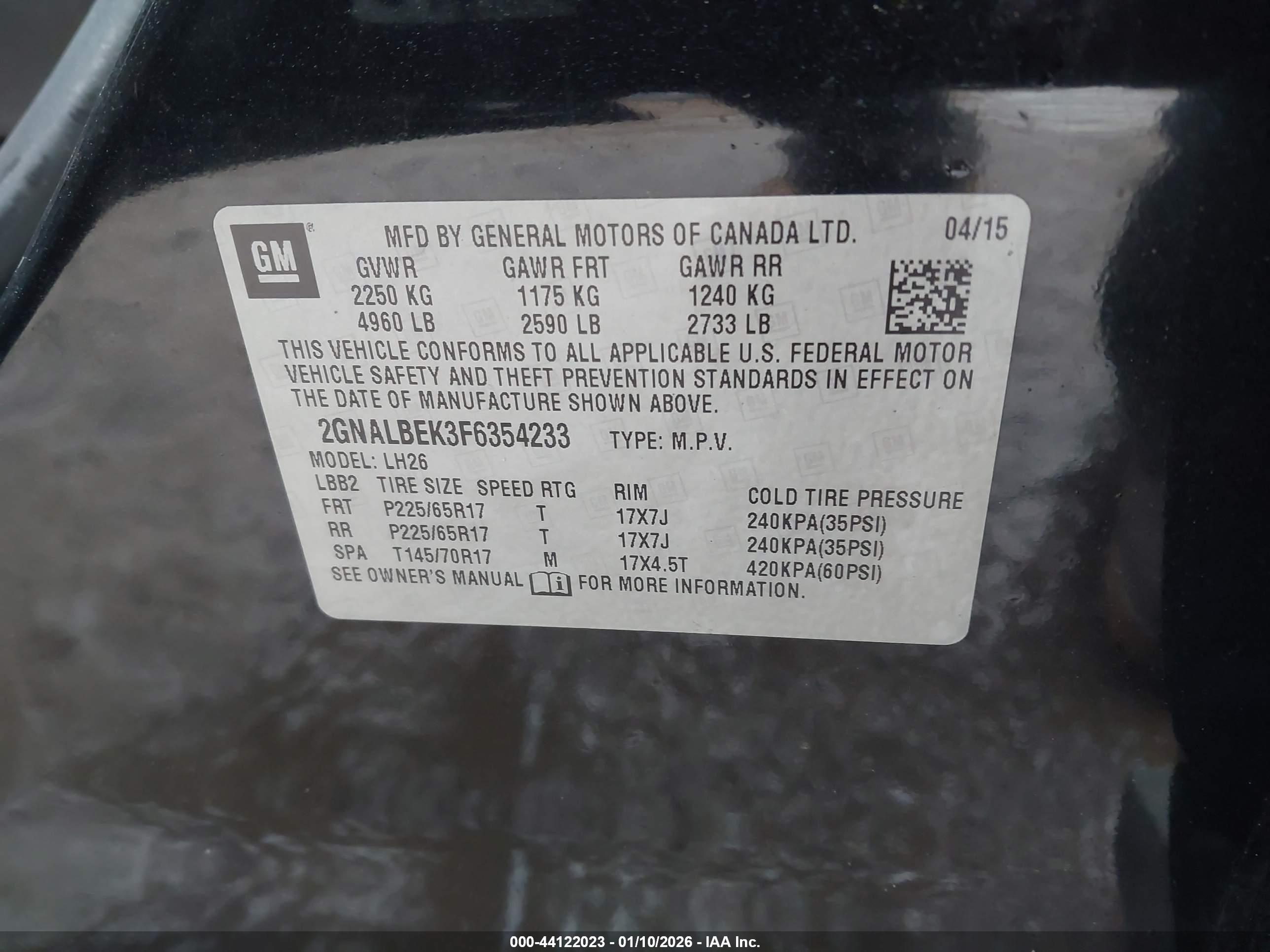 CHEVROLET EQUINOX image 9